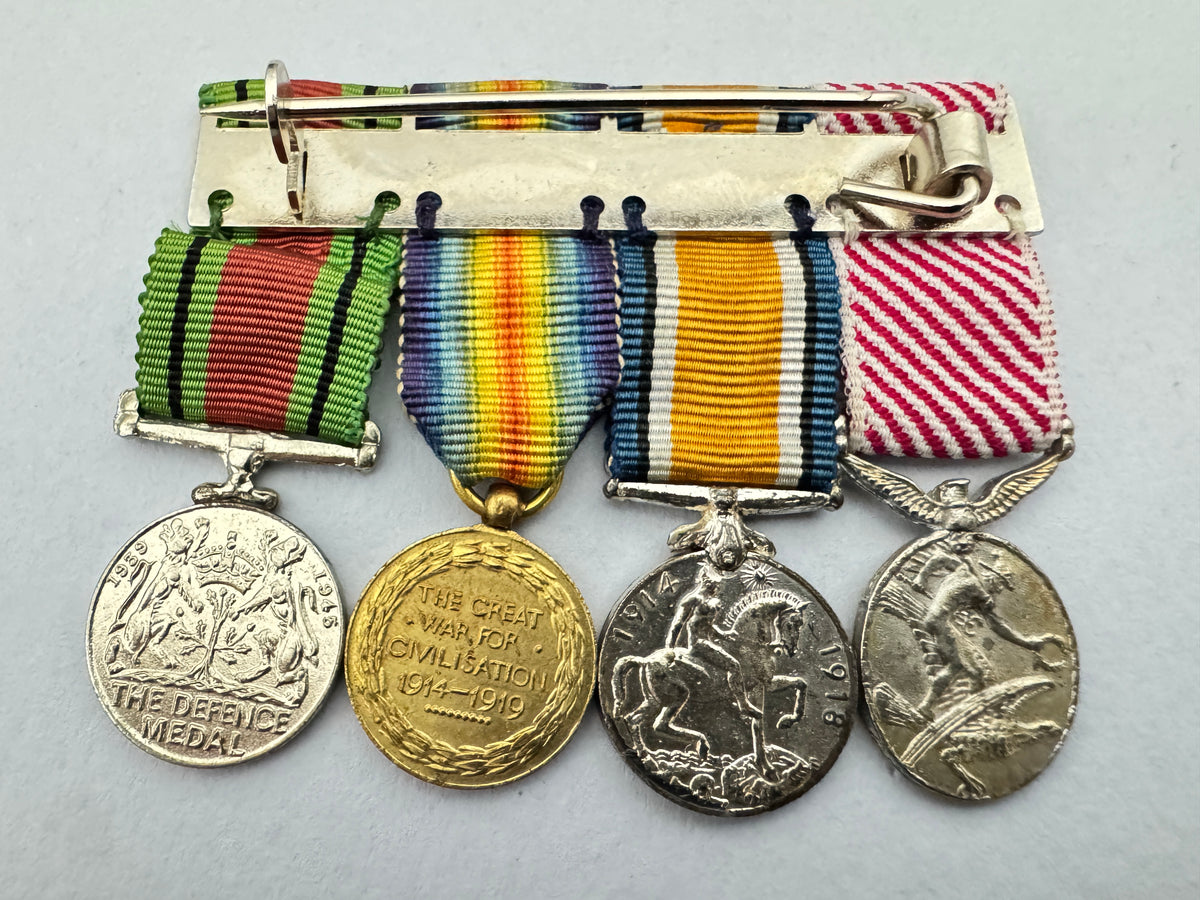 WW1 Royal Air Force Distinguished Flying Medal Miniature Bar DFM