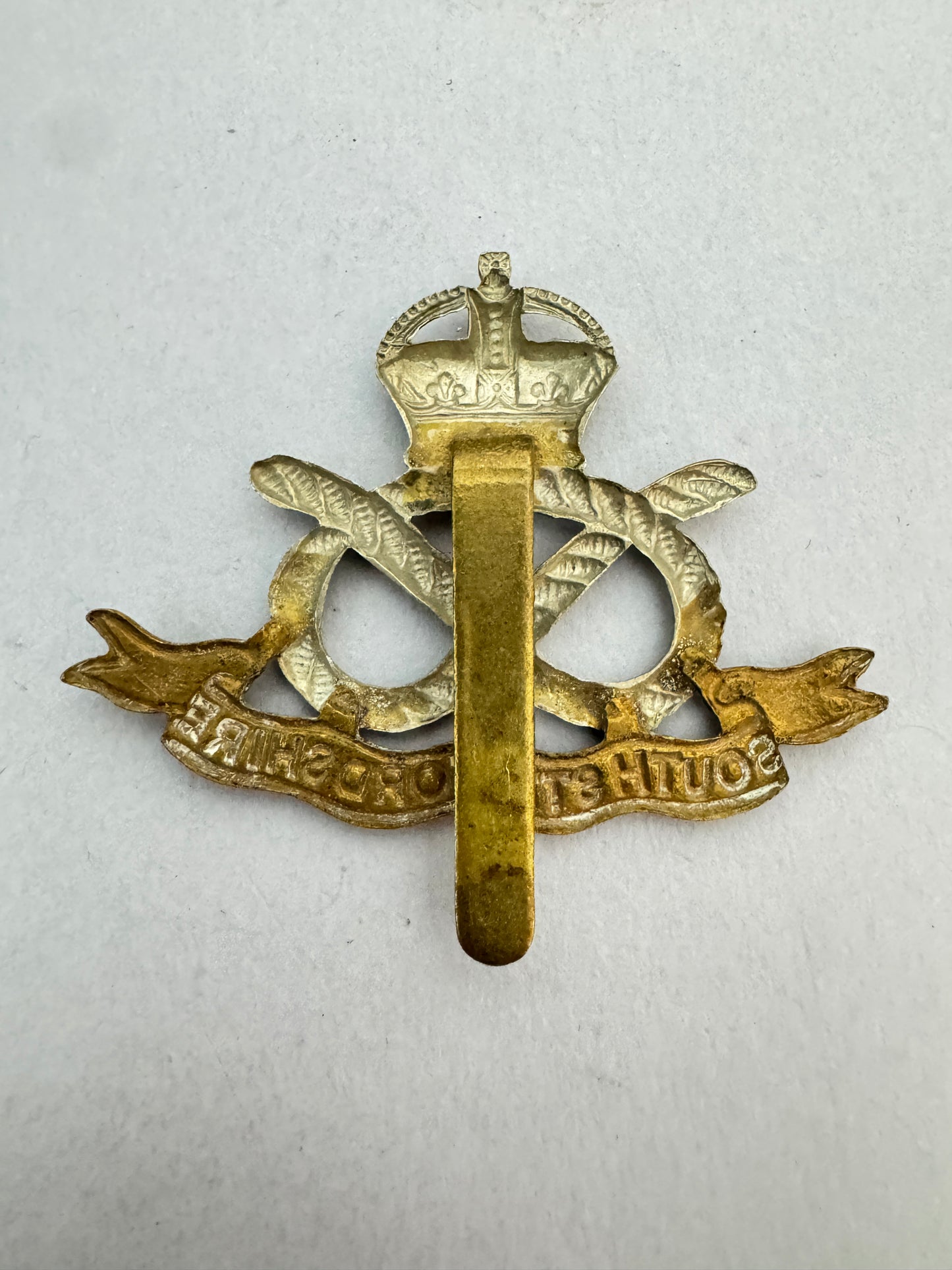 Original WW2 South Staffordshire Regiment Cap Badge