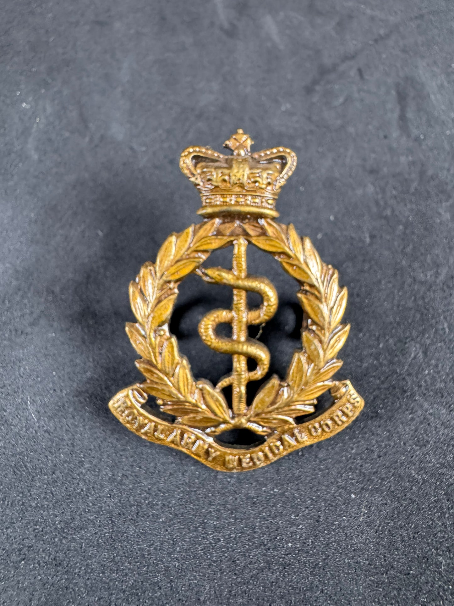 Photo 1 of Victorian British Royal Army Medical Corps Cap Badge RAMC - collectible militaria item