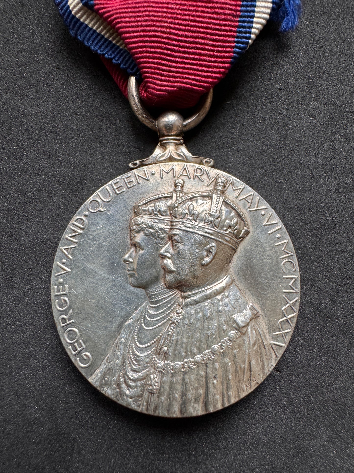 Photo 2 of King George V & Queen Mary Silver Jubilee Medal 1935 GRV - collectible militaria item