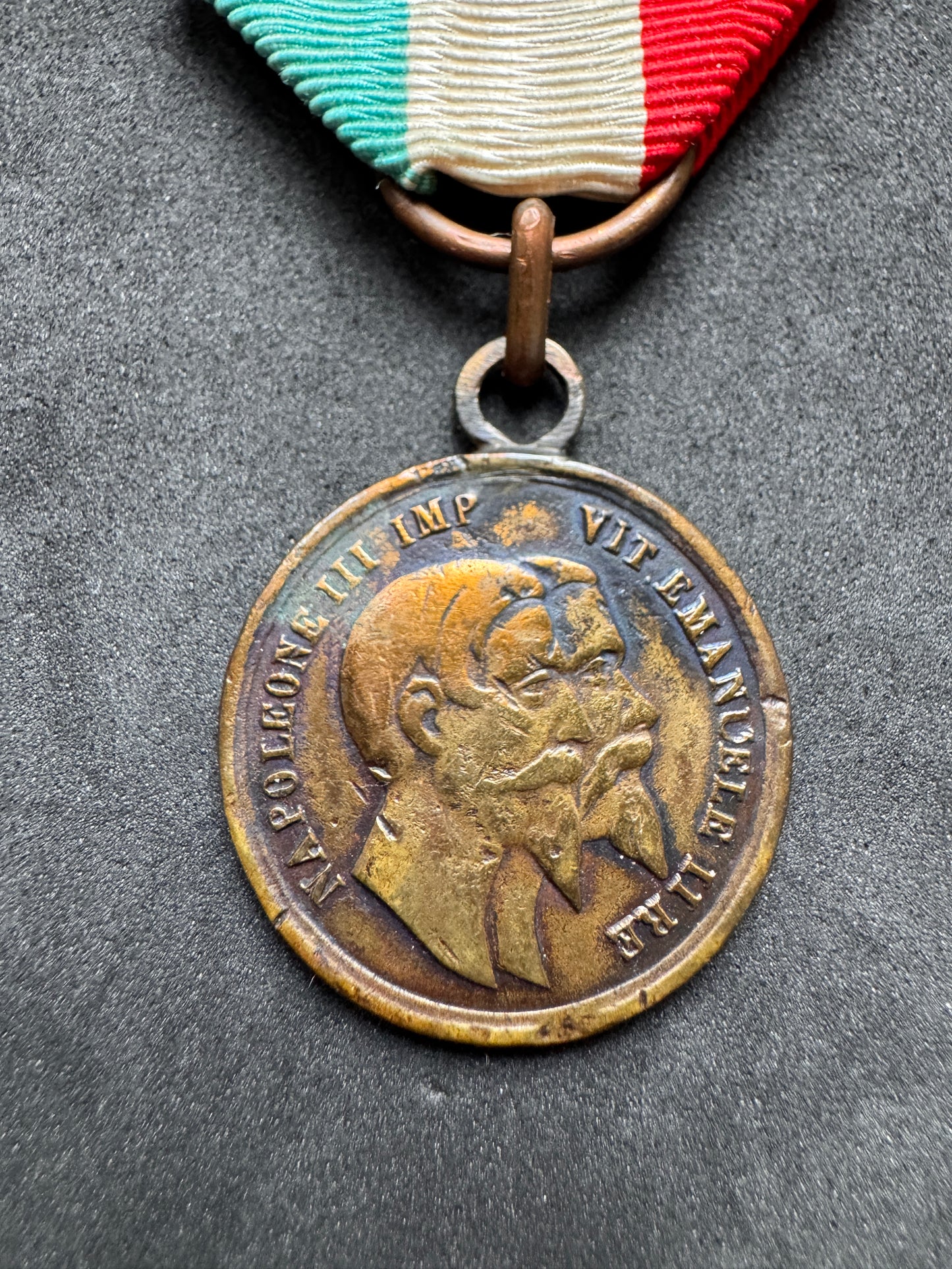 Photo 2 of 1859 Sardinia (Italy) & France Unity (Reuniti) Medal - collectible militaria item