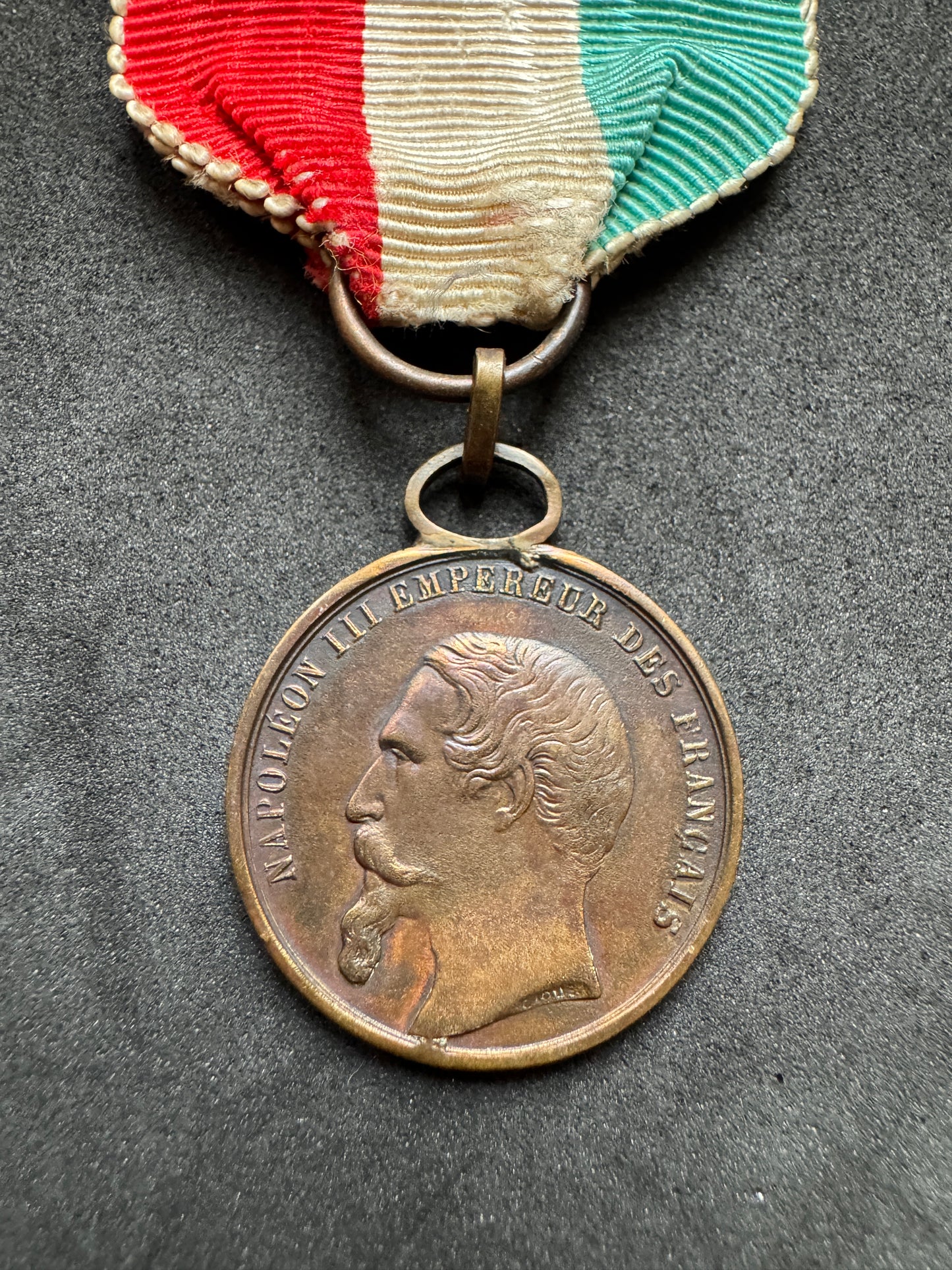 Photo 4 of 1859 Italian Independence Wars Vittorio Emmanuel II & Napoleon III Medal - collectible militaria item
