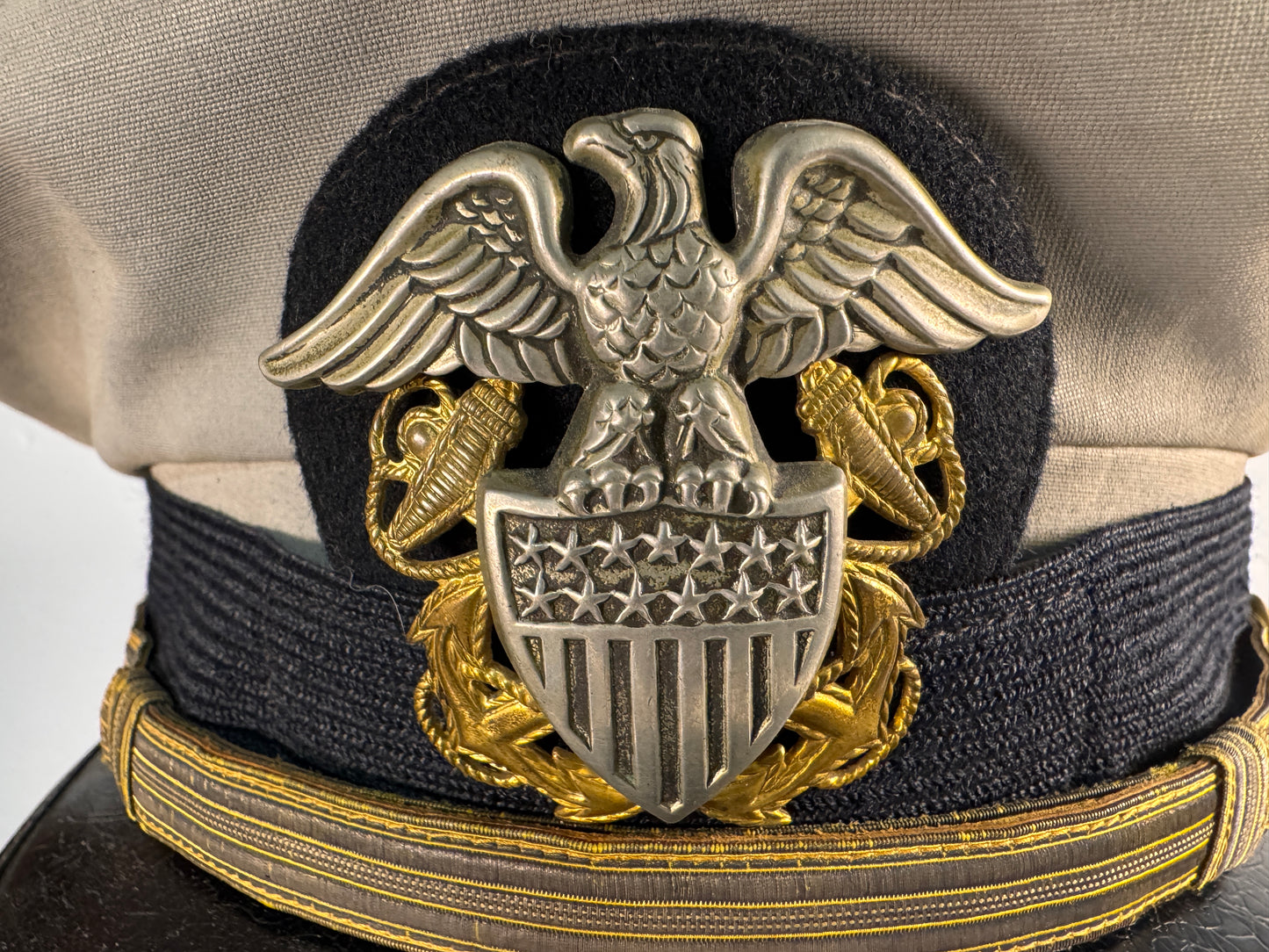 Photo 3 of U.S. Navy Aviator Officer’s Combination Cap - collectible militaria item