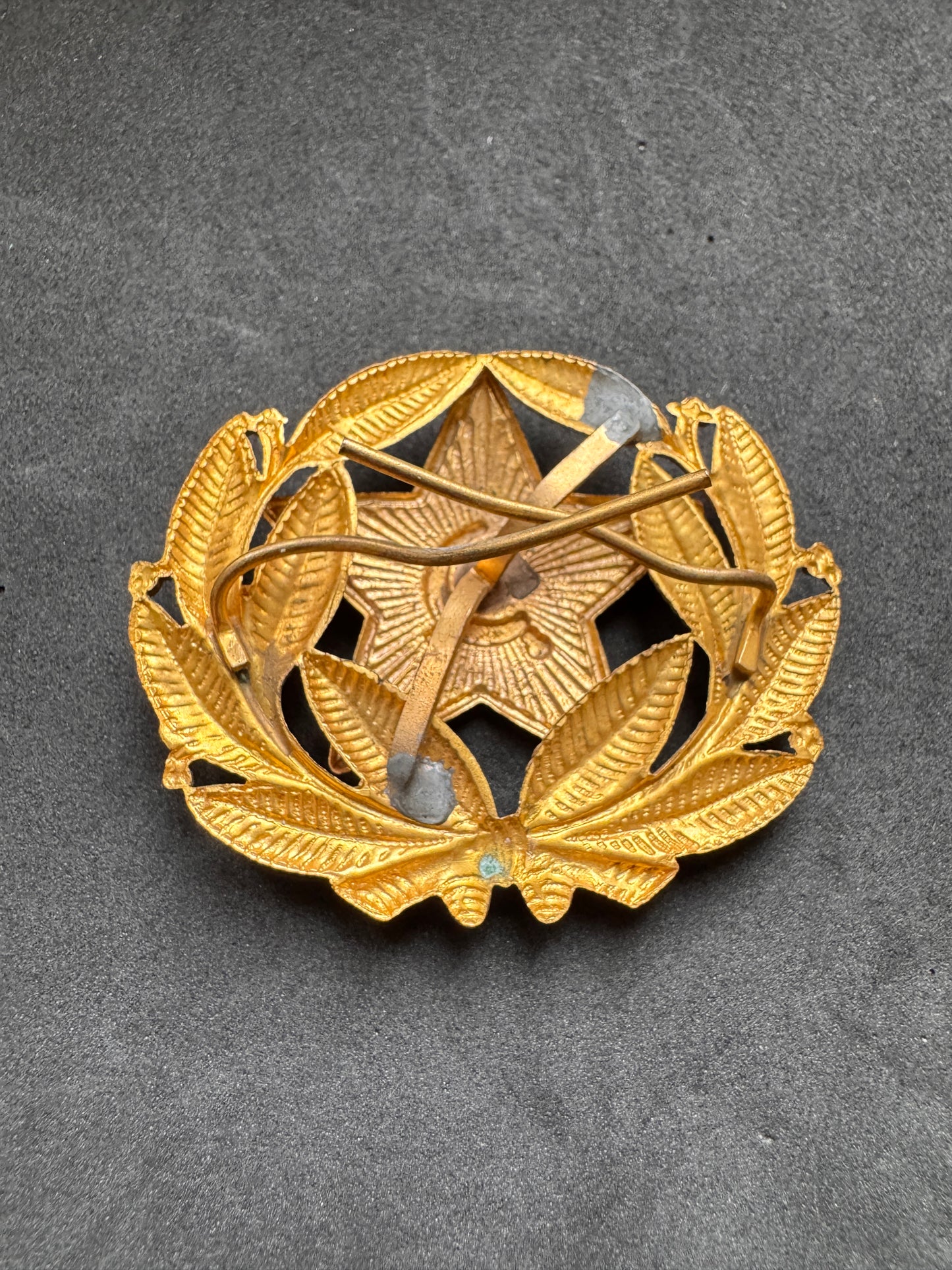 Photo 2 of Cold War Soviet Officer’s Cap Badge - collectible militaria item