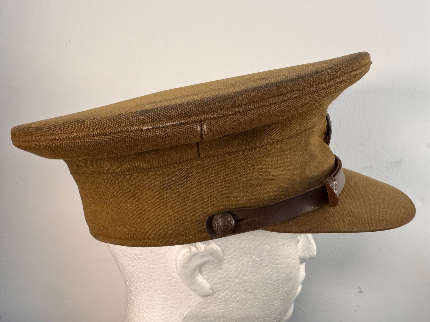 Photo 3 of WWI British Army Officer’s Service Dress Cap - Tress & Co., London - collectible militaria item