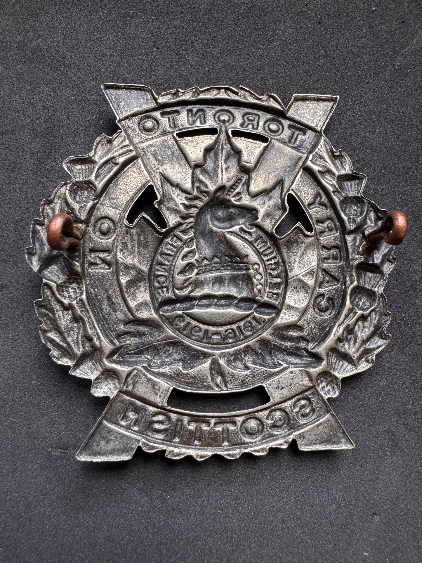 Photo 2 of WW2 Canadian Toronto Scottish Glengarry Cap Badge - collectible militaria item