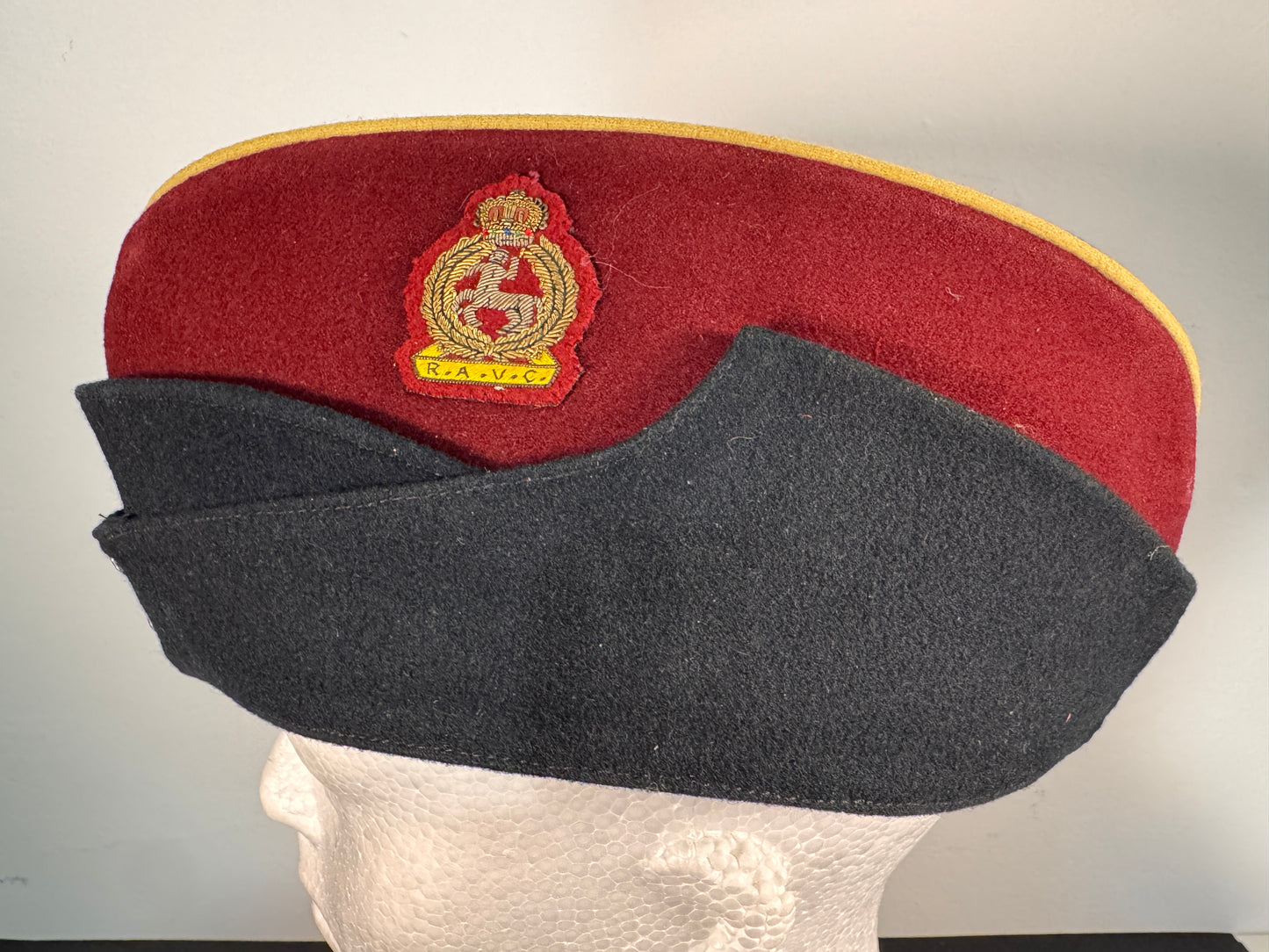 Photo 3 of After WW2 Royal Army Veterinary Corps (RAVC) Officer's Side Cap - collectible militaria item