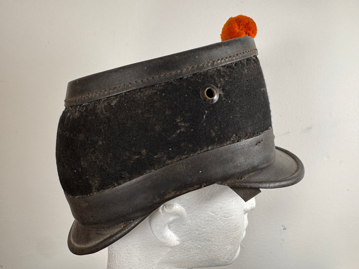 Photo 7 of Antique 19th Century Swiss Infantry Shako - 21st Infantry Regiment - collectible militaria item