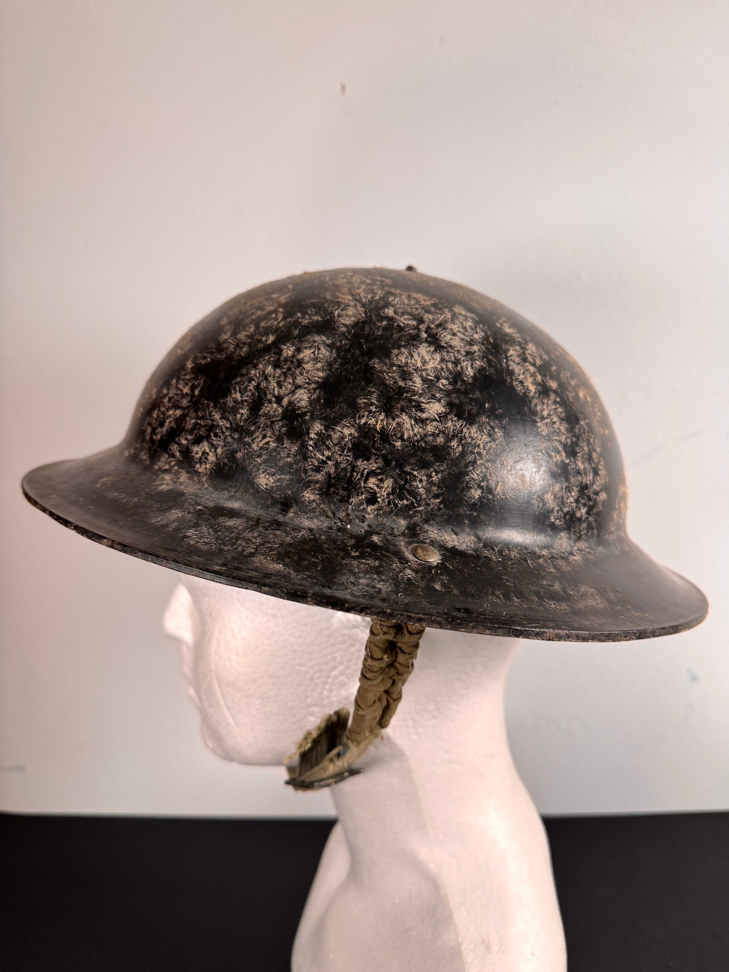 Photo 3 of WW2 British Civil Defence Bakelite Helmet - Home Guard / ARP, Textured Finish - collectible militaria item