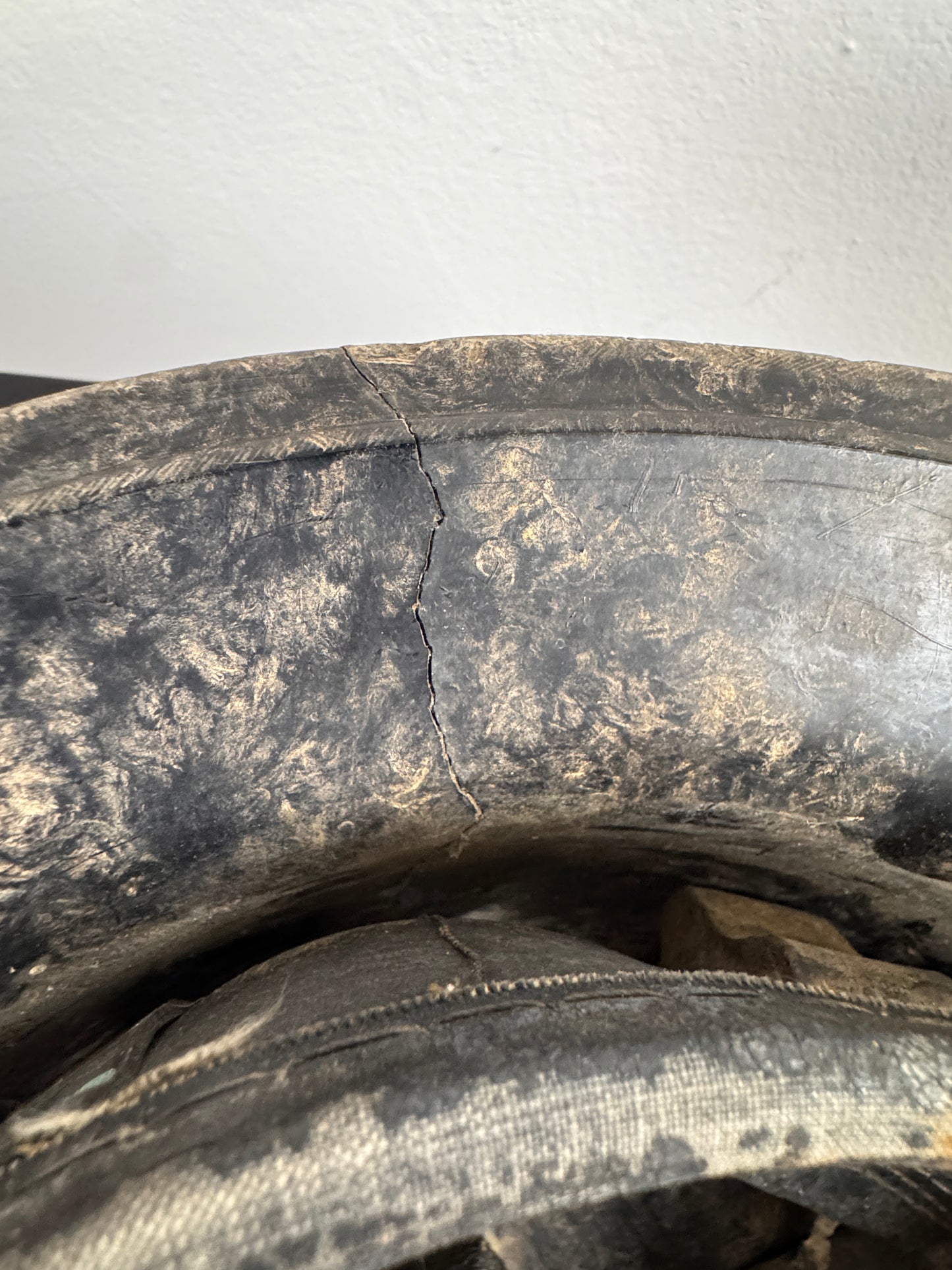 Photo 9 of WW2 British Civil Defence Bakelite Helmet - Home Guard / ARP, Textured Finish - collectible militaria item