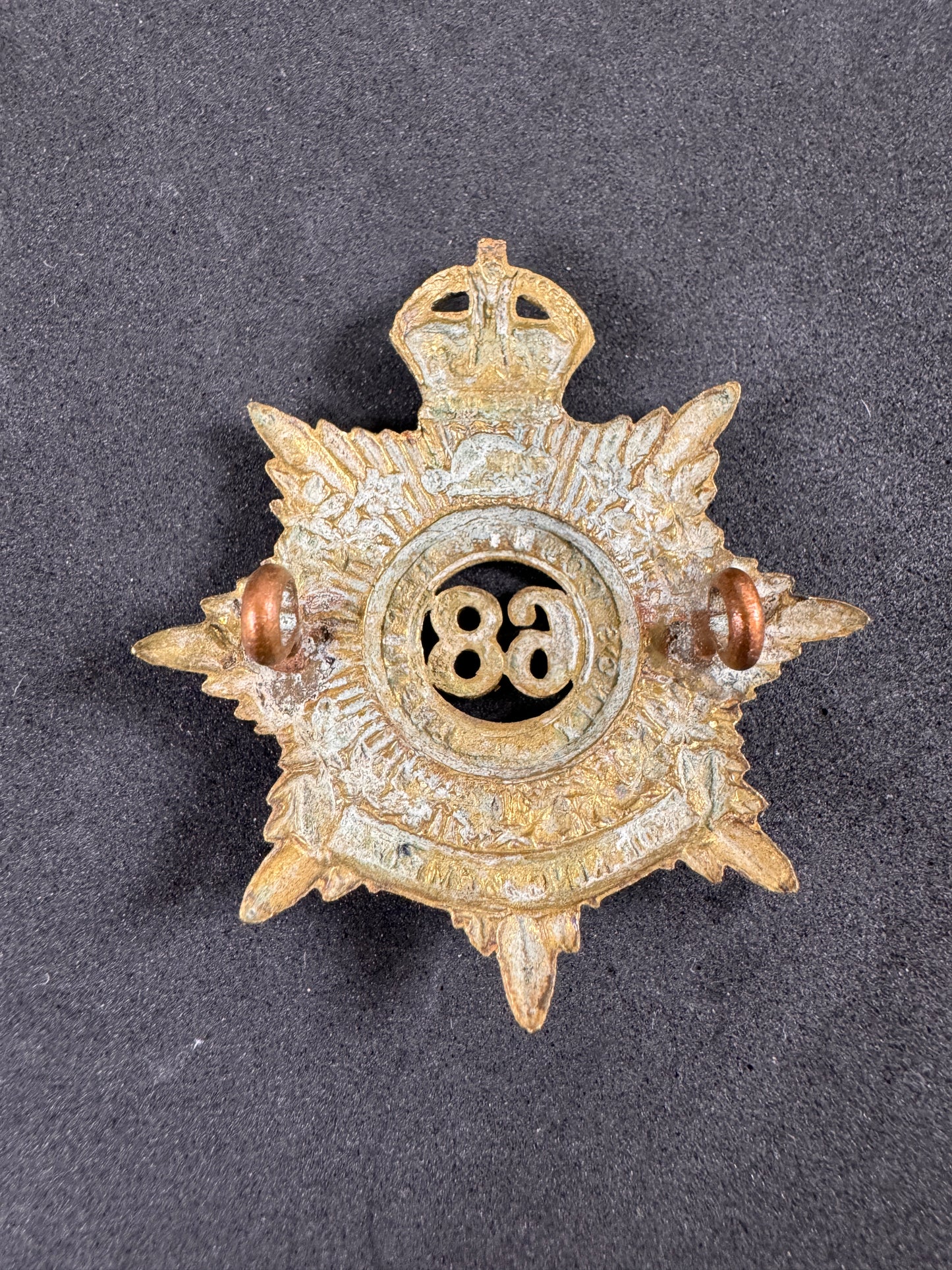 Photo 2 of WW1 Canadian Army 68th King's County Regiment Cap Badge - collectible militaria item