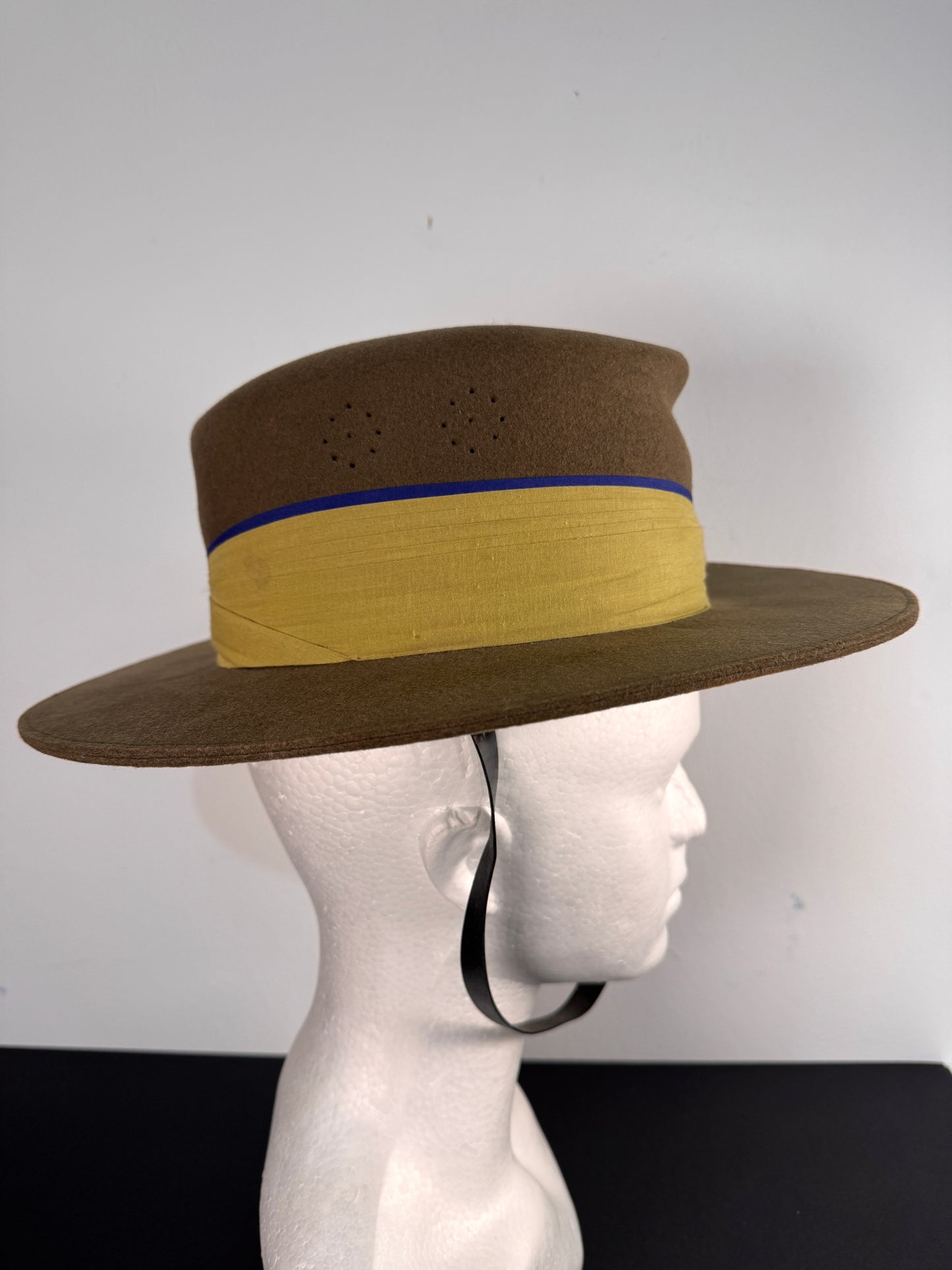 Photo 6 of WW2 British Army 4th Gurkha Rifles Slouch Hat Bush Cap - collectible militaria item