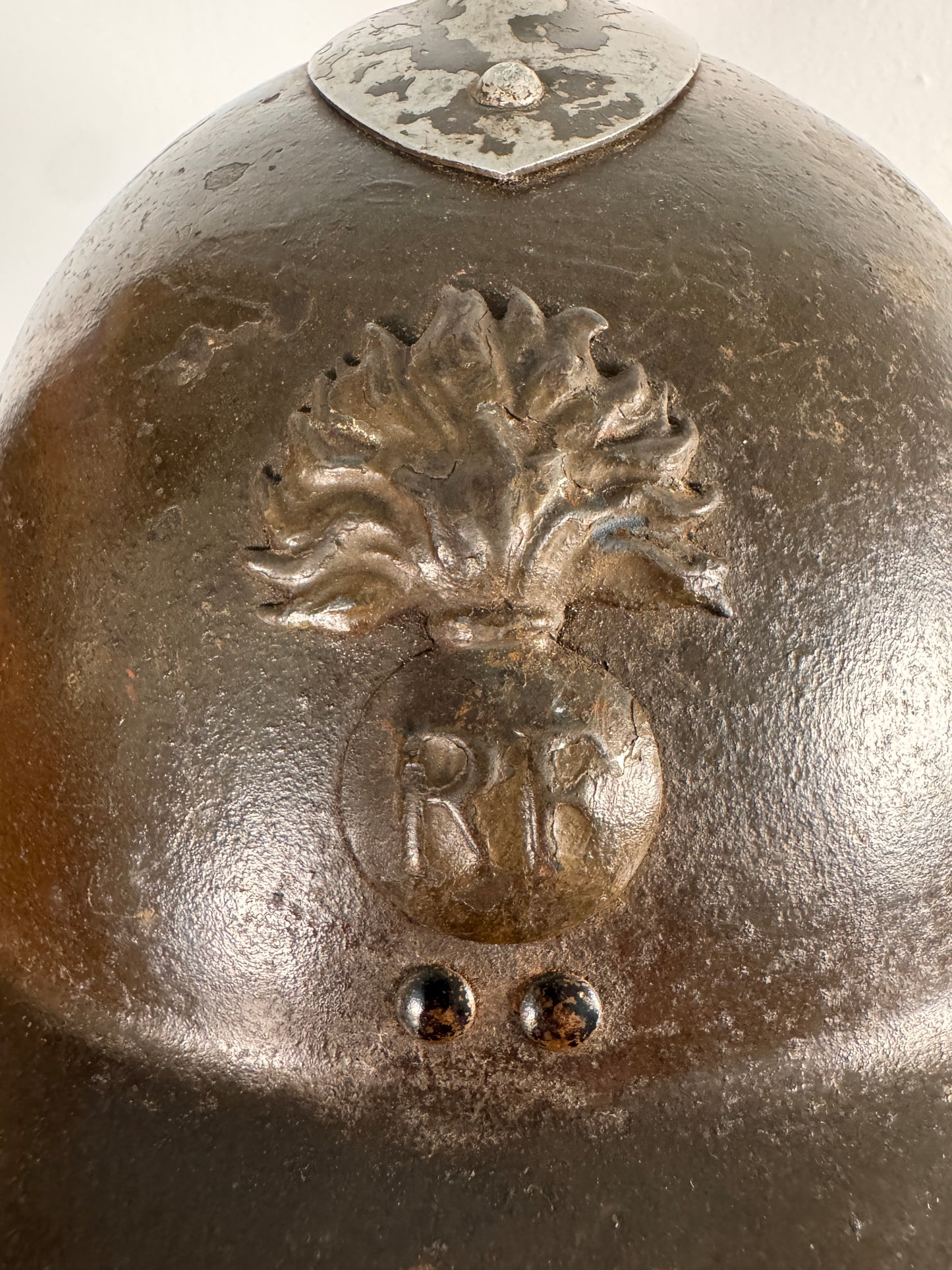 Photo 3 of WW2 French Army Infantry M1926 Adrian Combat Helmet - collectible militaria item