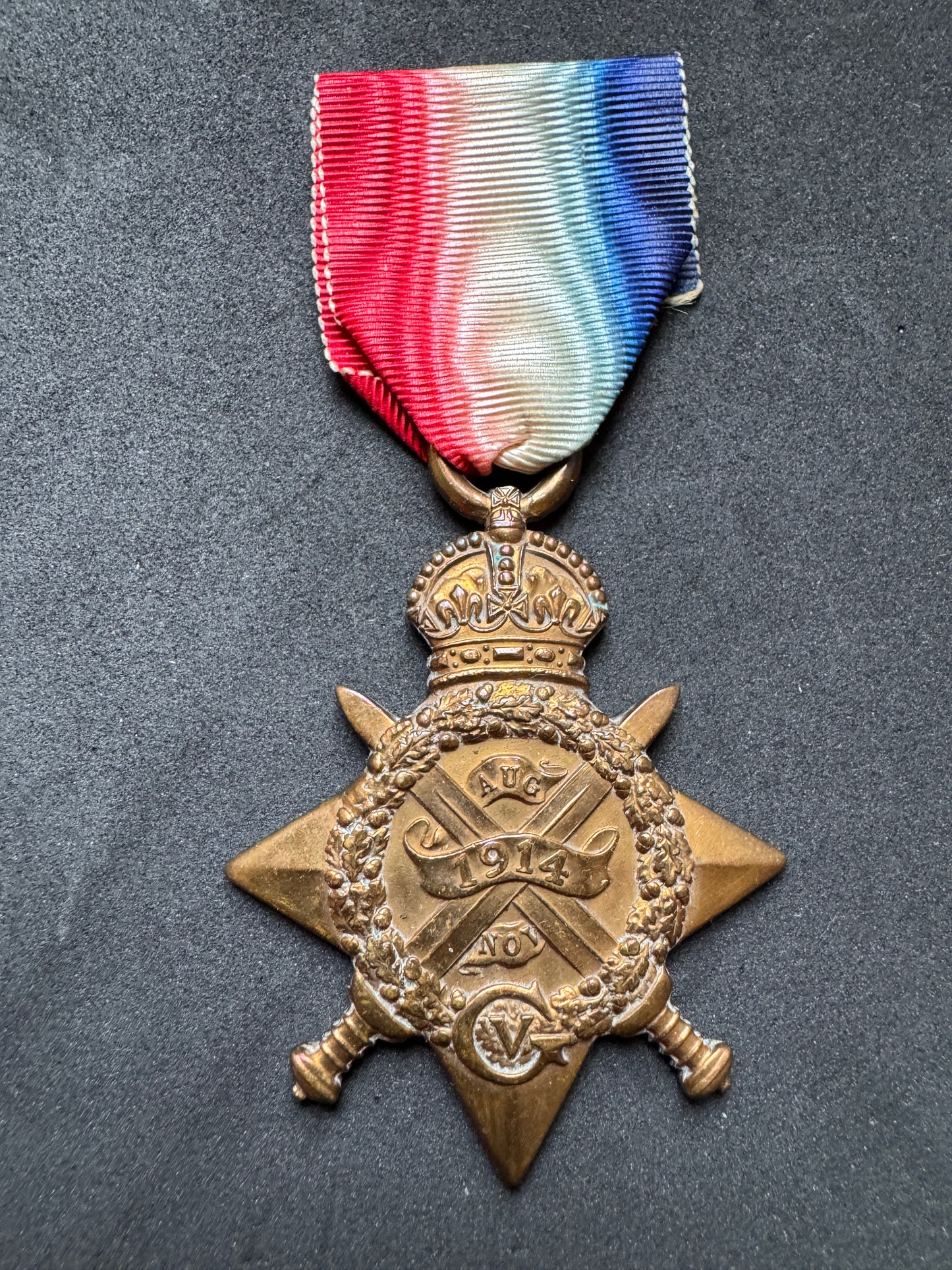 Photo 1 of WW1 British Army BEF 1914 Mons Star - Royal Scots Fusiliers - collectible militaria item