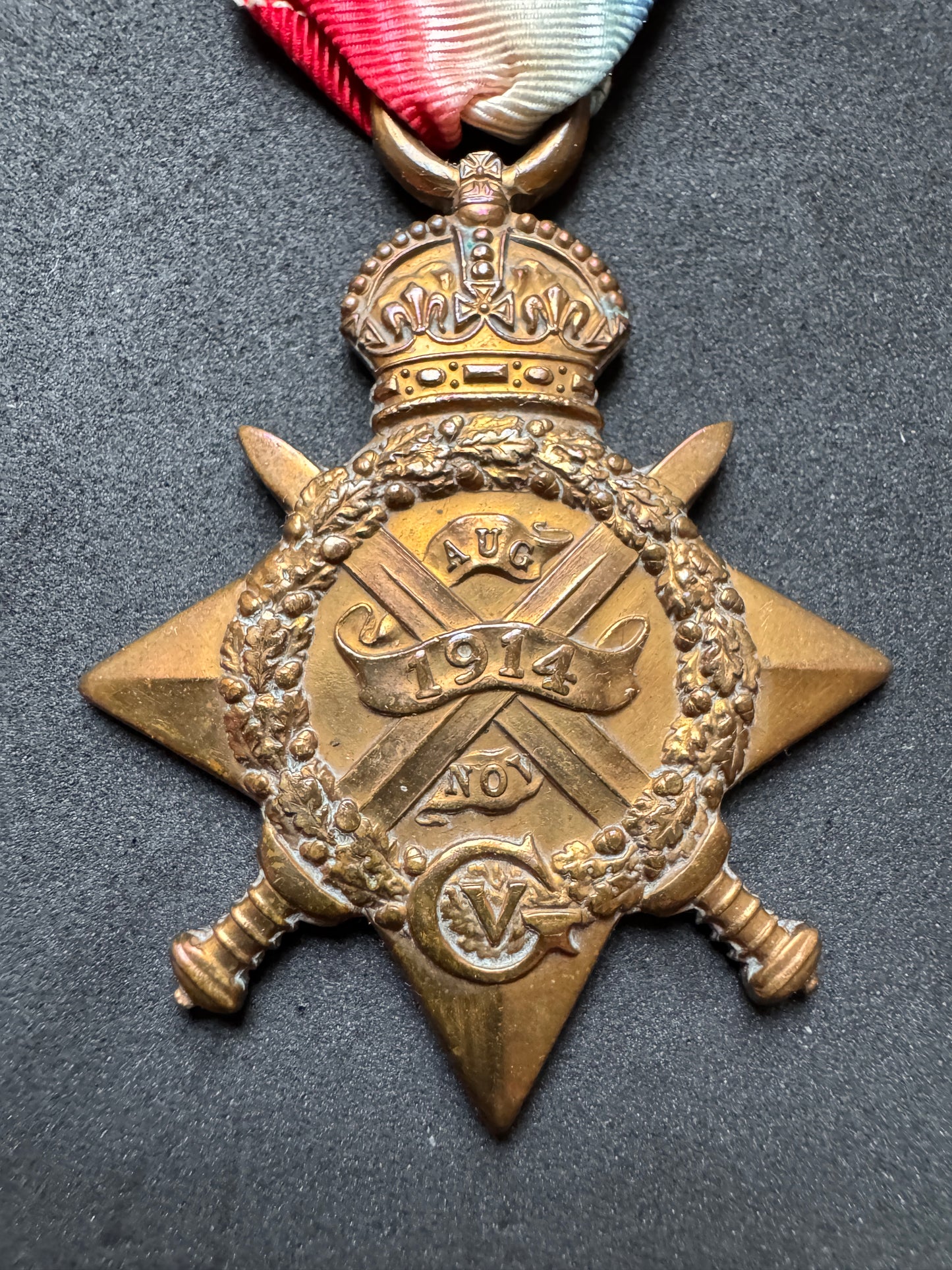 Photo 2 of WW1 British Army BEF 1914 Mons Star - Royal Scots Fusiliers - collectible militaria item