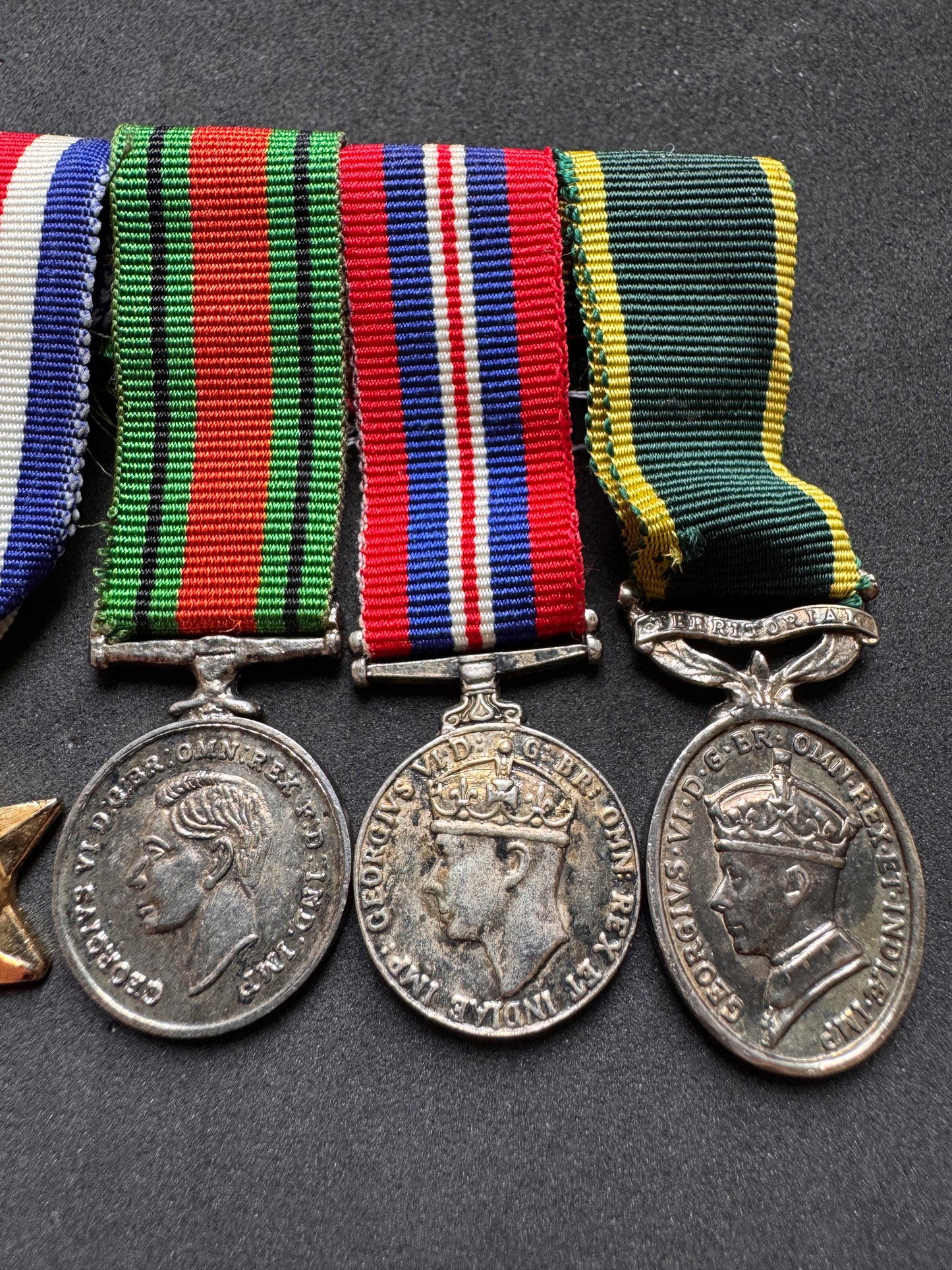 Photo 3 of WW2 British Campaign (Italy, France & Germany) Miniature Medals Stars - collectible militaria item