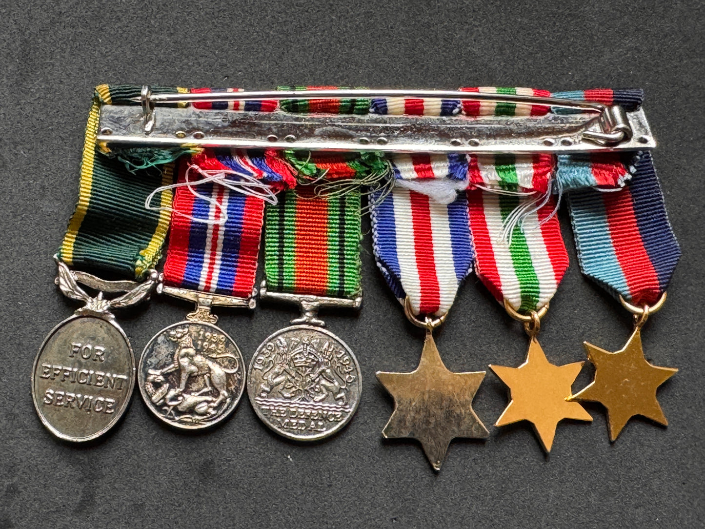 Photo 4 of WW2 British Campaign (Italy, France & Germany) Miniature Medals Stars - collectible militaria item