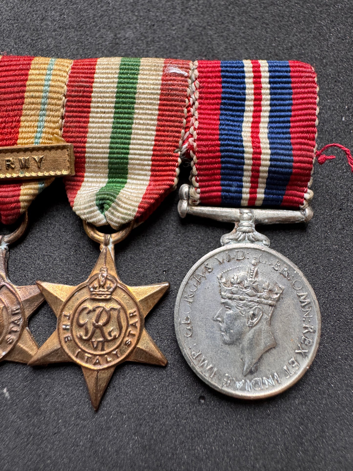 Photo 3 of WW2 British 1st Army (Africa - Italy) Campaign Miniature Medals Stars - collectible militaria item