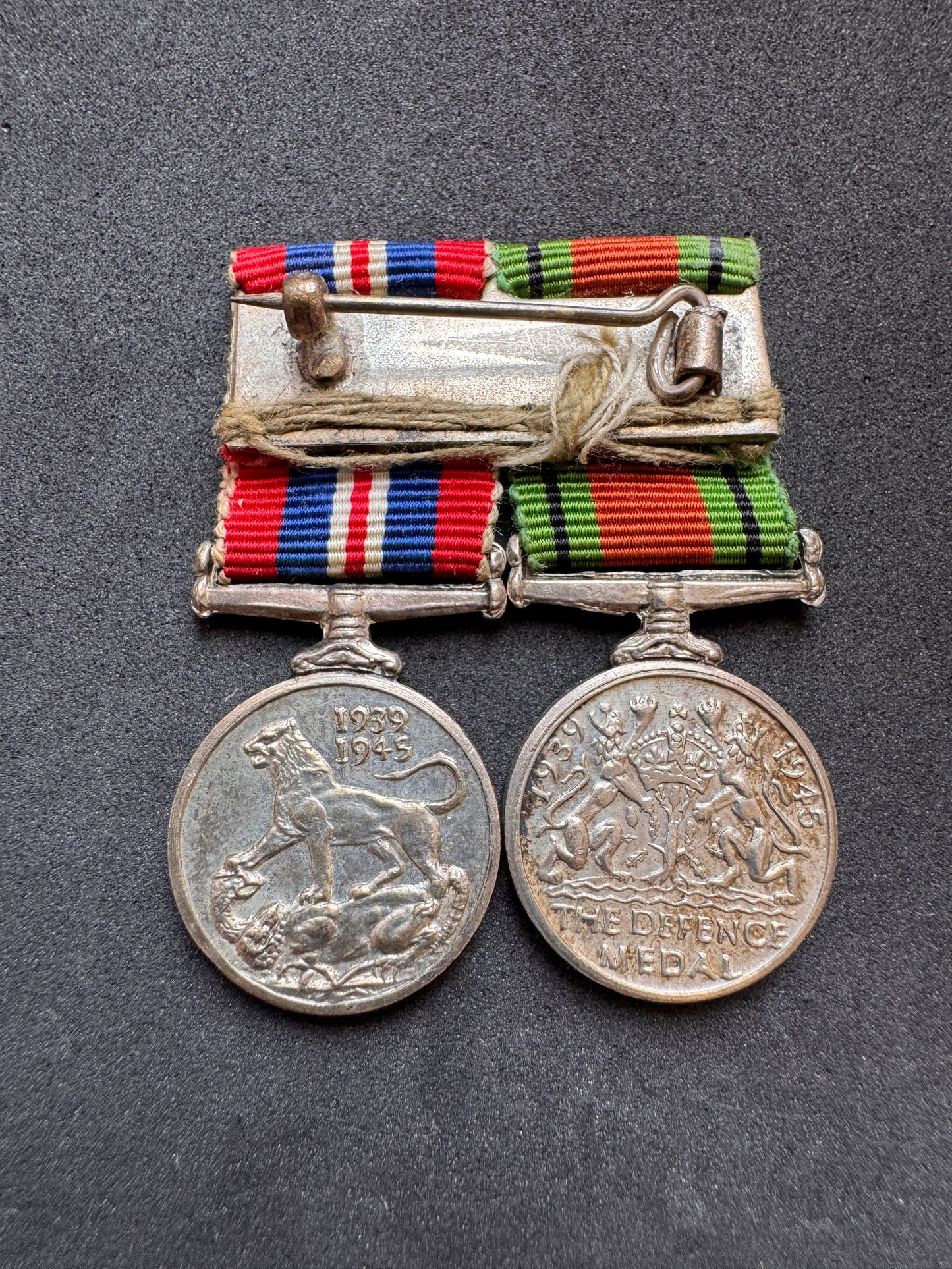 Photo 2 of WW2 British Defence Medal & War Medal Miniatures - collectible militaria item