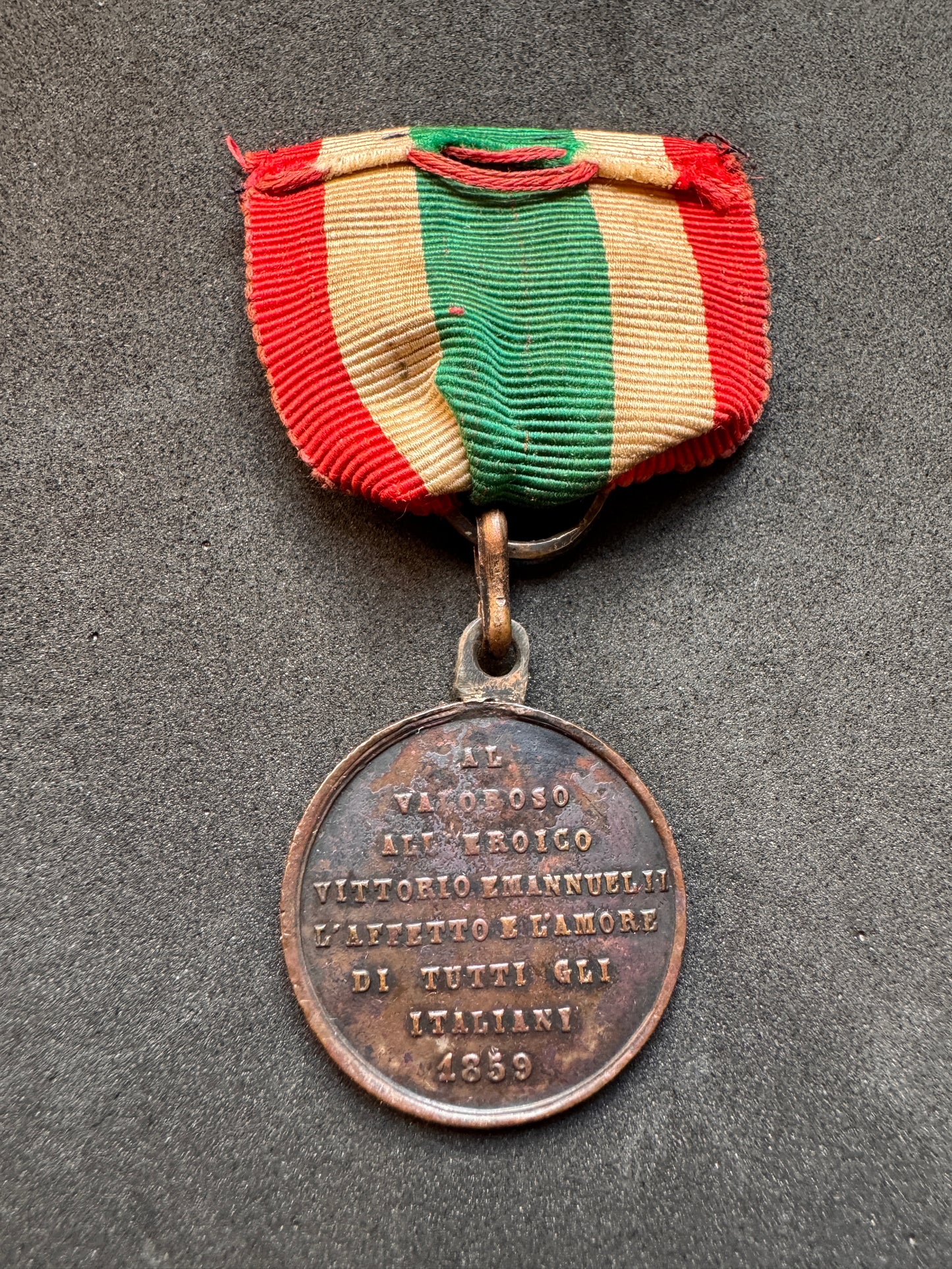 Photo 3 of Italian Independence Wars 1859 Victorious Emmanuel II Medal - collectible militaria item