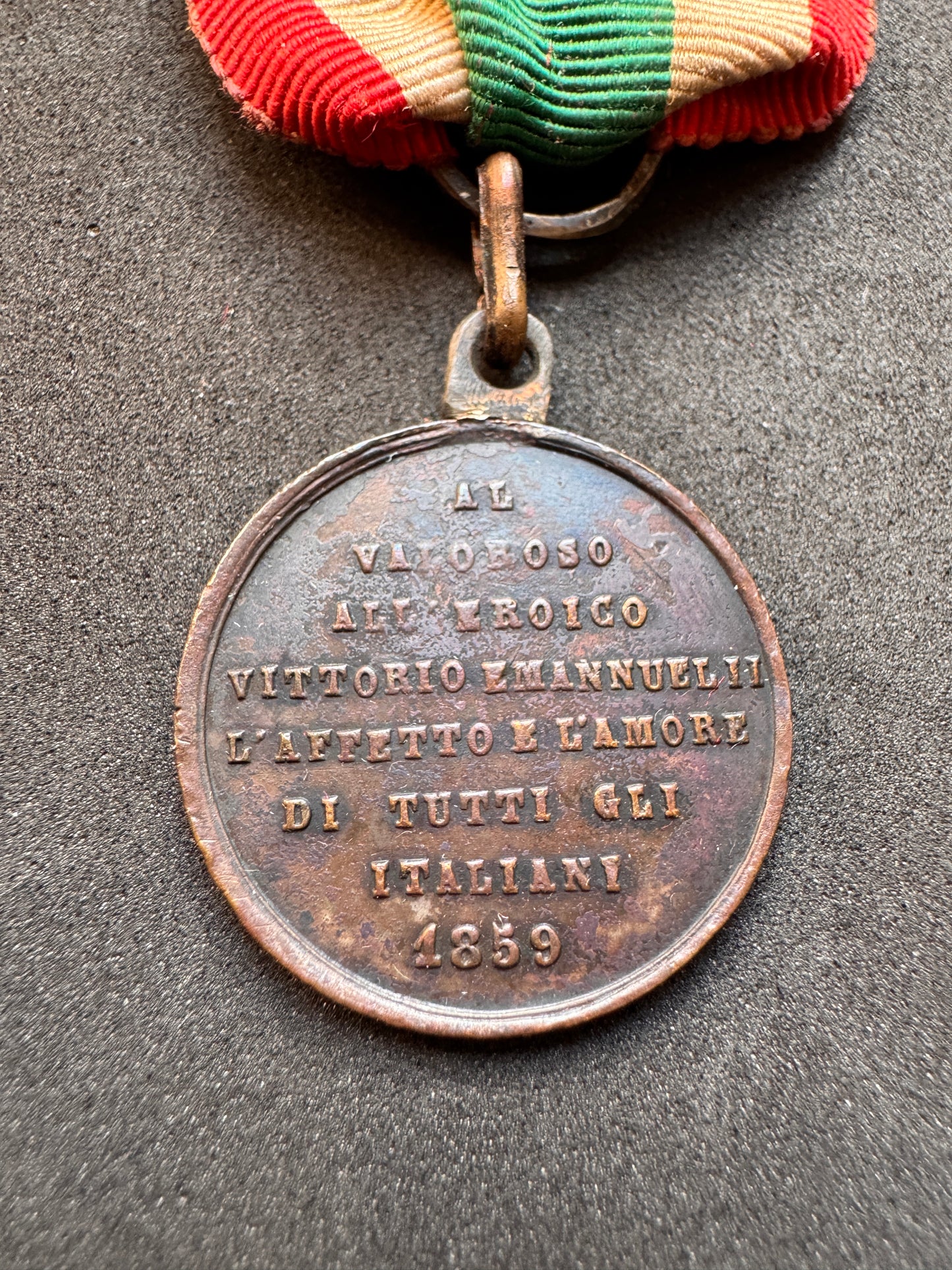 Photo 4 of Italian Independence Wars 1859 Victorious Emmanuel II Medal - collectible militaria item