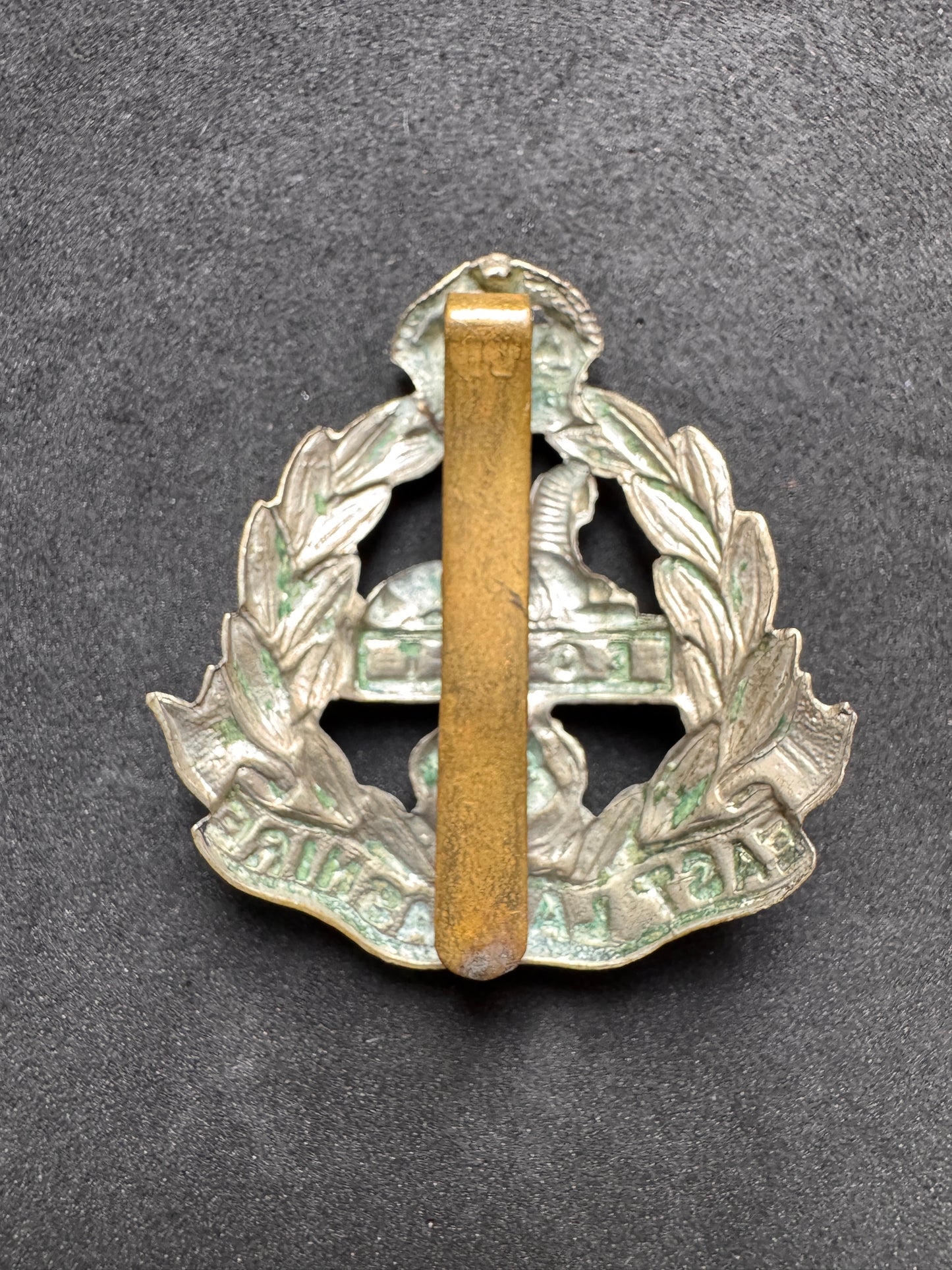 Photo 2 of WW1 British Army East Lancashire Regiment Cap Badge - collectible militaria item
