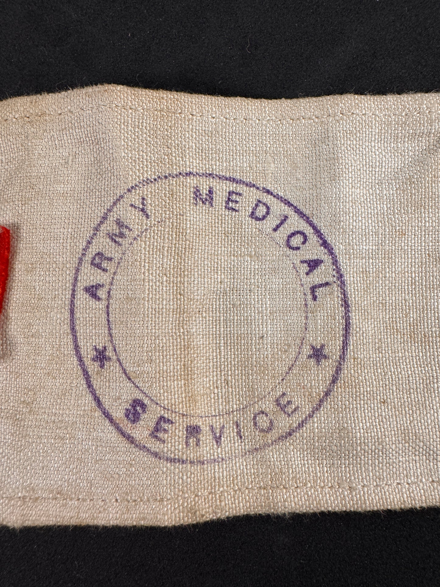 Photo 3 of WW2 British Army Medical Service Red Cross Armband - collectible militaria item