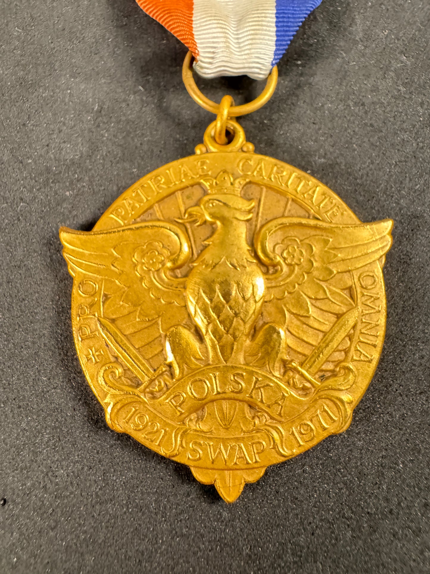1971 Polish-American Veterans Medal commemorating 50 years of SWAP