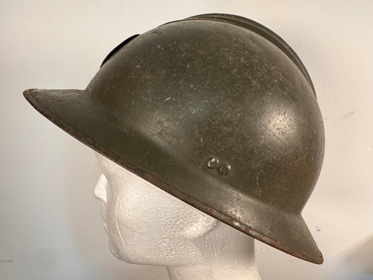 Photo 3 of WW2 French M26 Adrian Helmet - Navy Marine - collectible militaria item