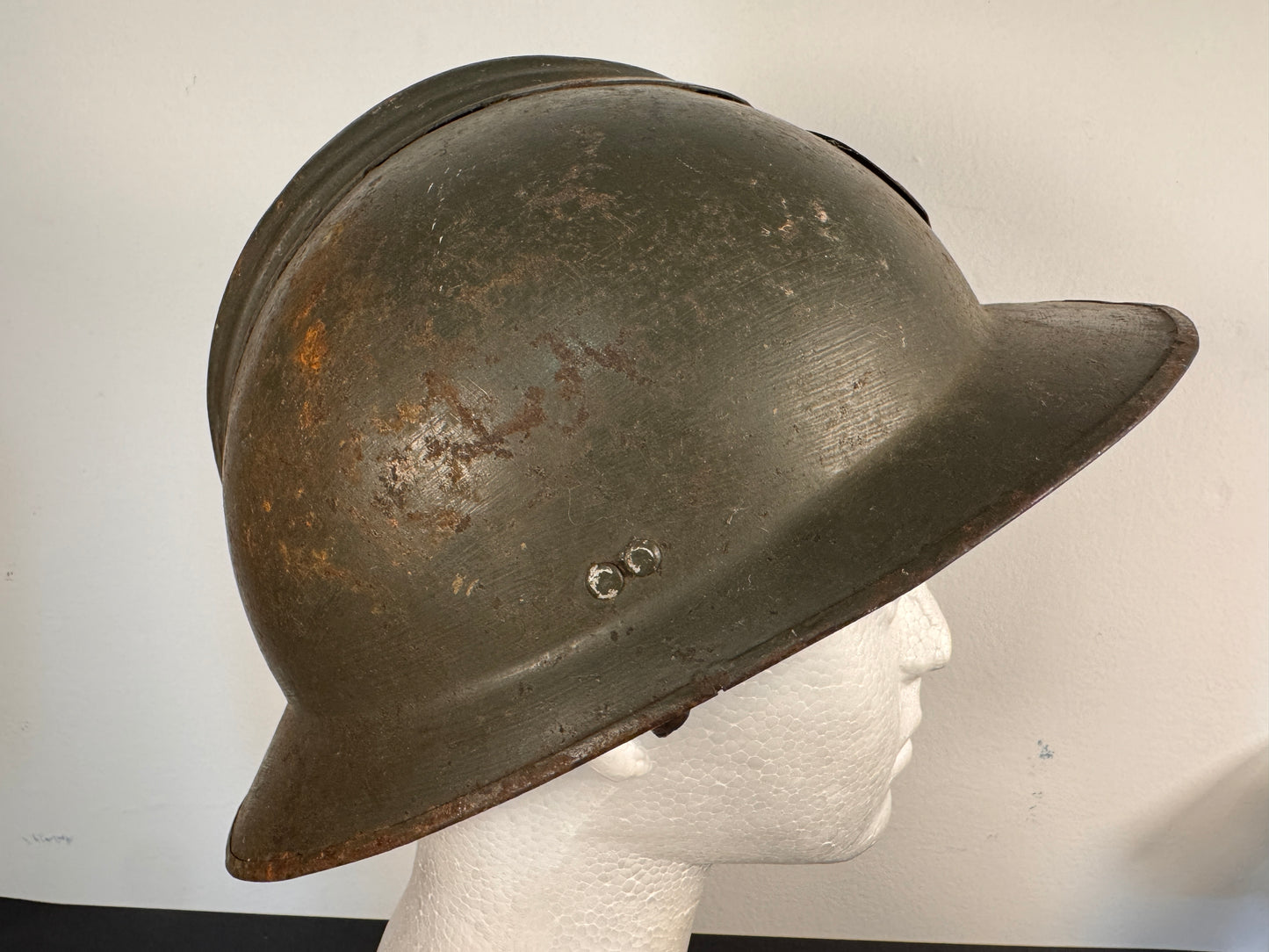 Photo 5 of WW2 French M26 Adrian Helmet - Navy Marine - collectible militaria item