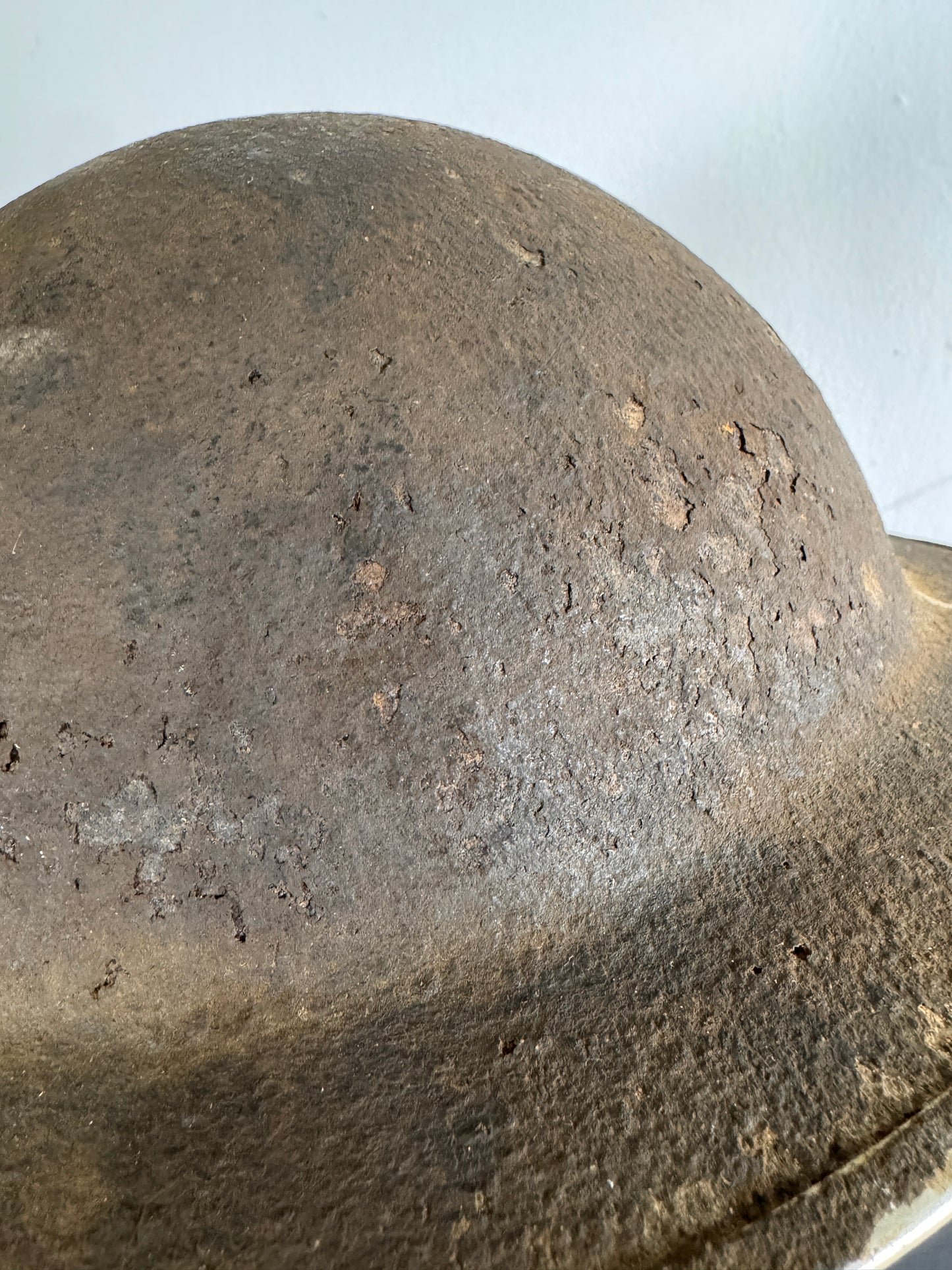Photo 5 of Original WWII British MkII Steel Helmet - Textured Finish, Complete with Chinstrap - collectible militaria it