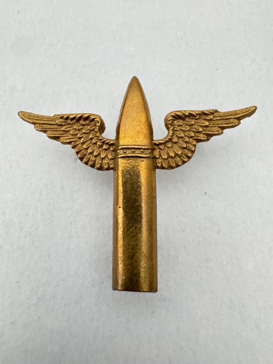original Royal Air Force Air Gunner arm badge, the "winged bullet"