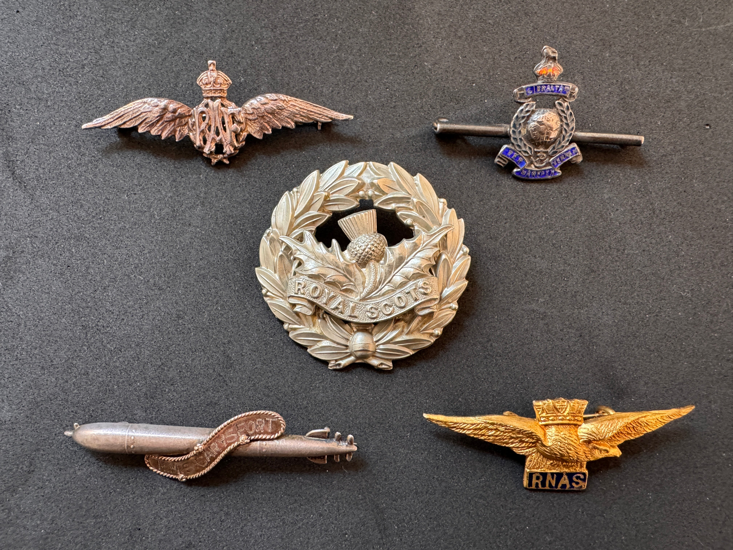 Sweetheart Brooches & Regimental Lapel Pins