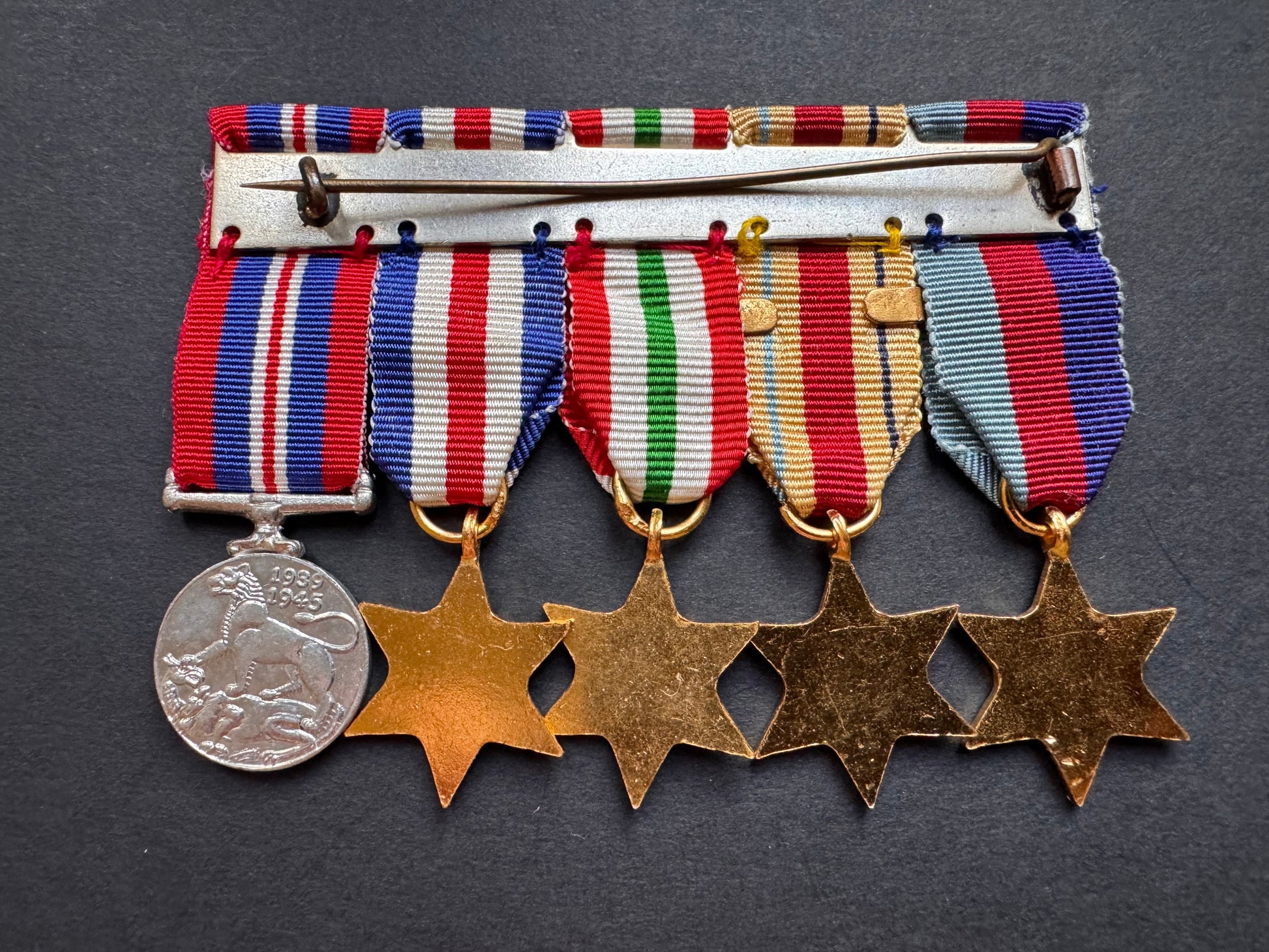 Photo 2 of WW2 British 8th Army Africa, Italy, France & German Campaigns Miniature Medals - collectible militaria item