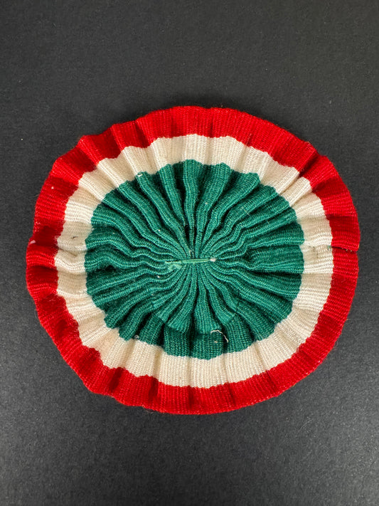 Italian Colonial Pith Helmet Tricolour Cockade Badge