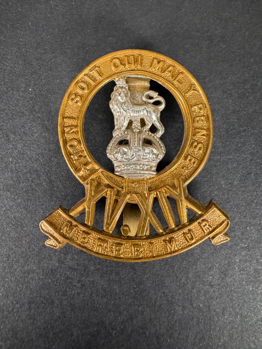 WW2 British Army XV.XIX Hussars Cap Badge