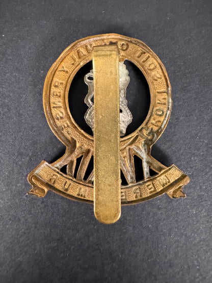 Photo 2 of WW2 British Army XV.XIX Hussars Cap Badge - collectible militaria item