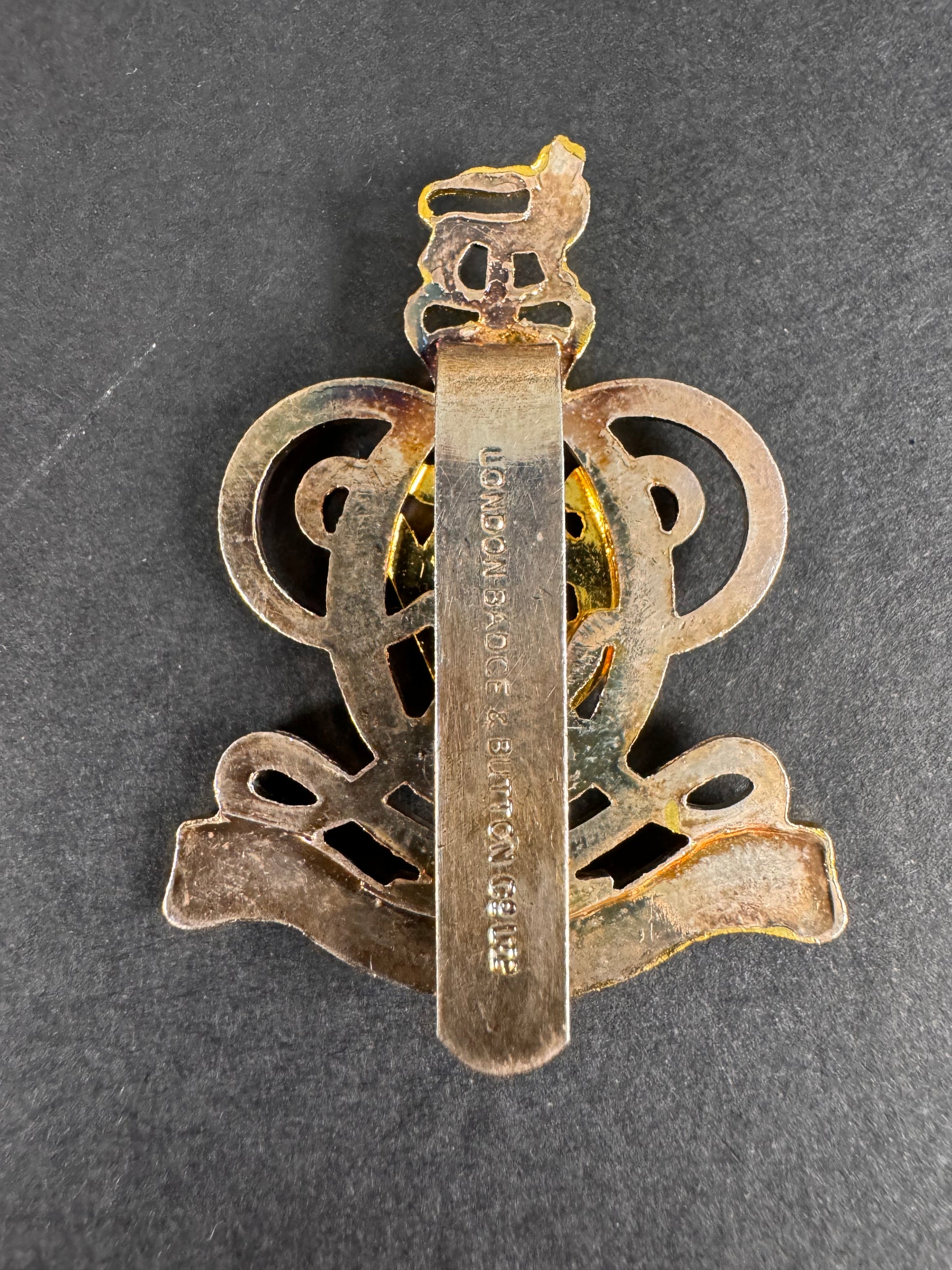 Photo 2 of British Army Queen’s Royal Hussars Cavalry Cap Badge - collectible militaria item