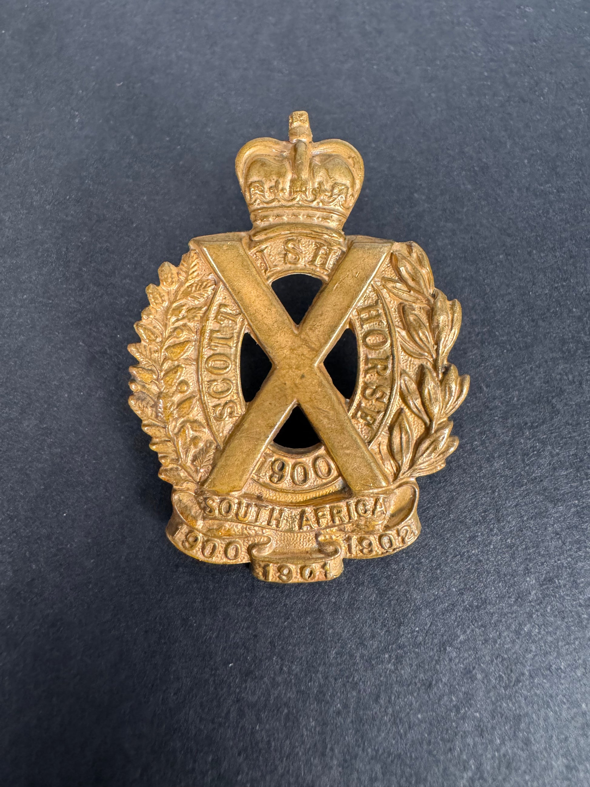 Photo 1 of WW1 British Army Scottish Horse Yeomanry Cap Badge - collectible militaria item