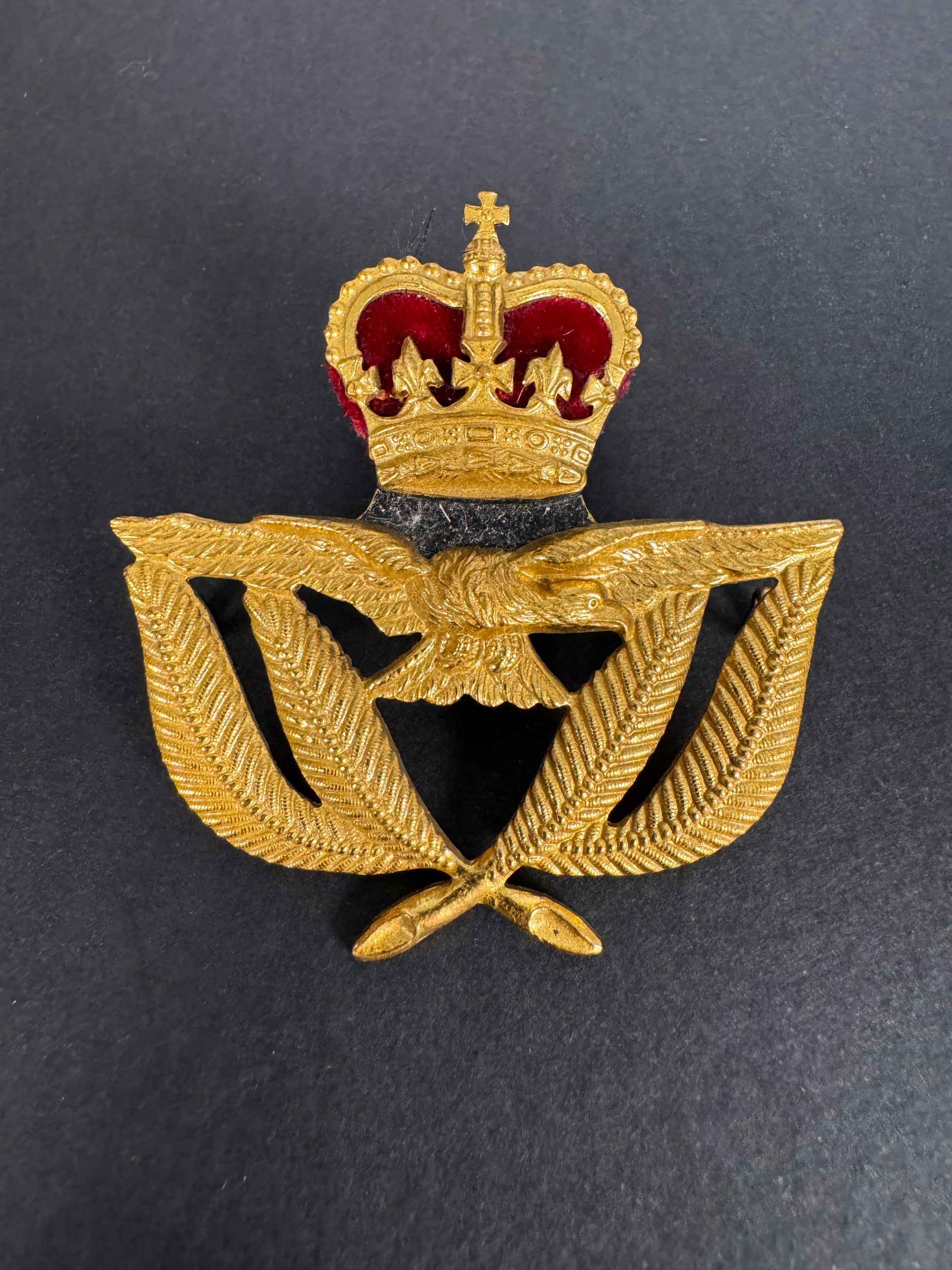 Photo 1 of Royal Air Force Officer’s Visor Cap Badge - collectible militaria item