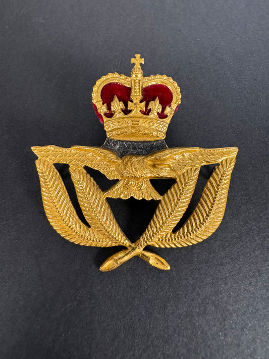 Photo 1 of Royal Air Force Officer’s Visor Cap Badge - collectible militaria item