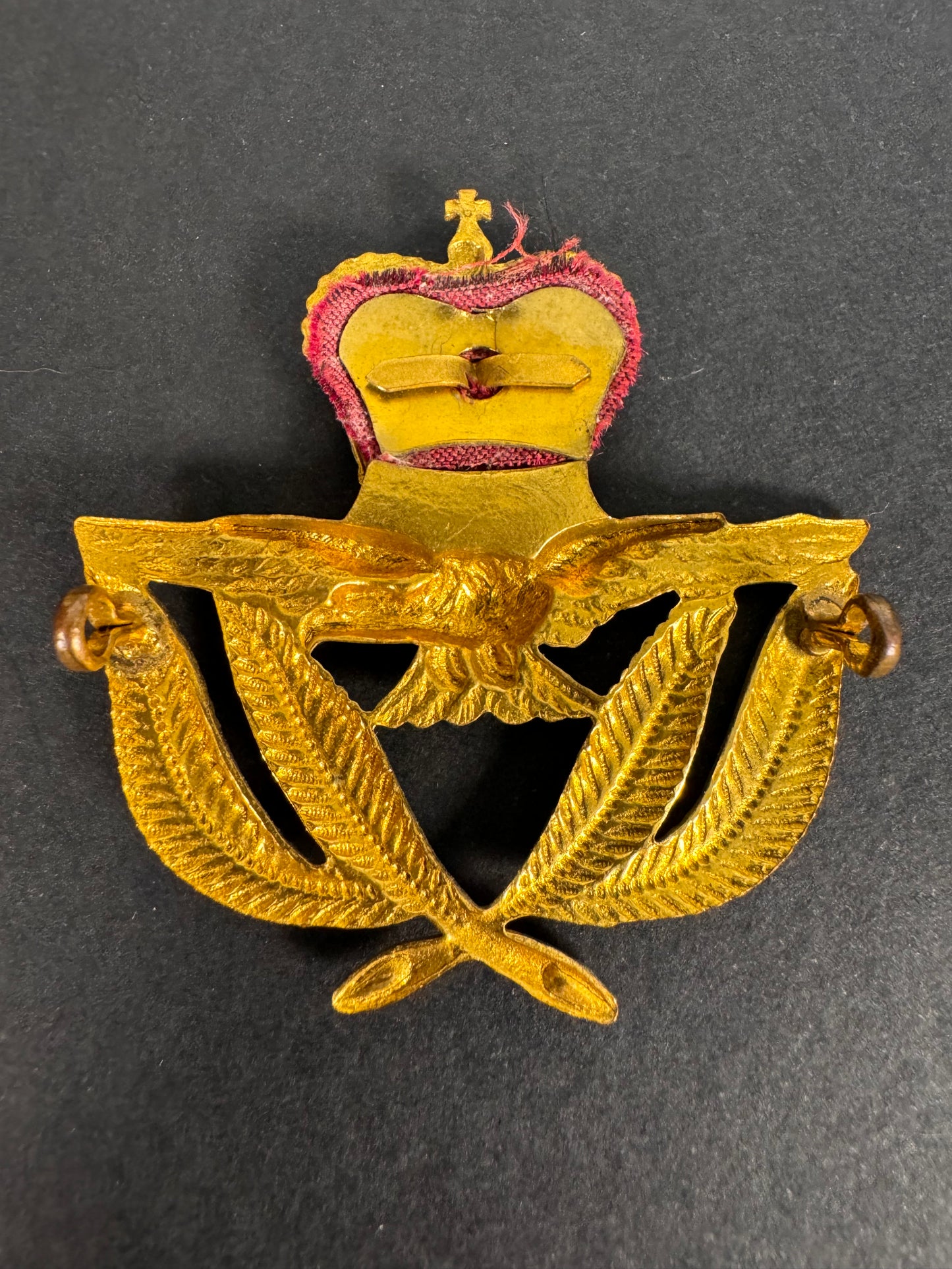 Photo 2 of Royal Air Force Officer’s Visor Cap Badge - collectible militaria item