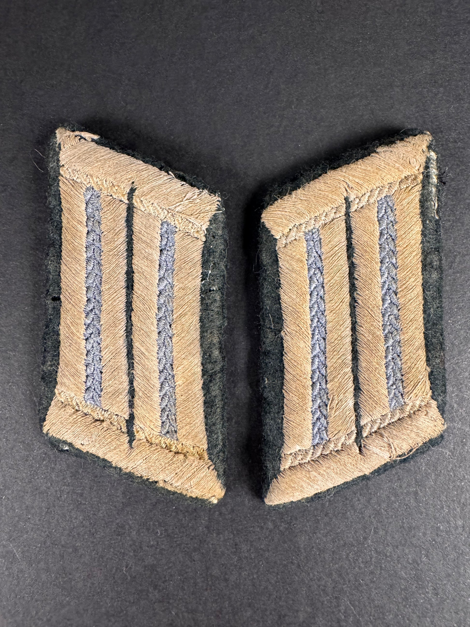 Photo 1 of WW2 German Army Transport Officer’s Uniform Collar Tabs - collectible militaria item