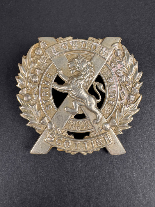 Photo 1 of WW1 British Army 14th Battalion London Scottish Cap Badge - collectible militaria item