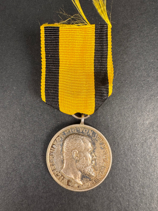 WW1 German Wilhelm II (1891-1918) Württemberg Bravery Medal