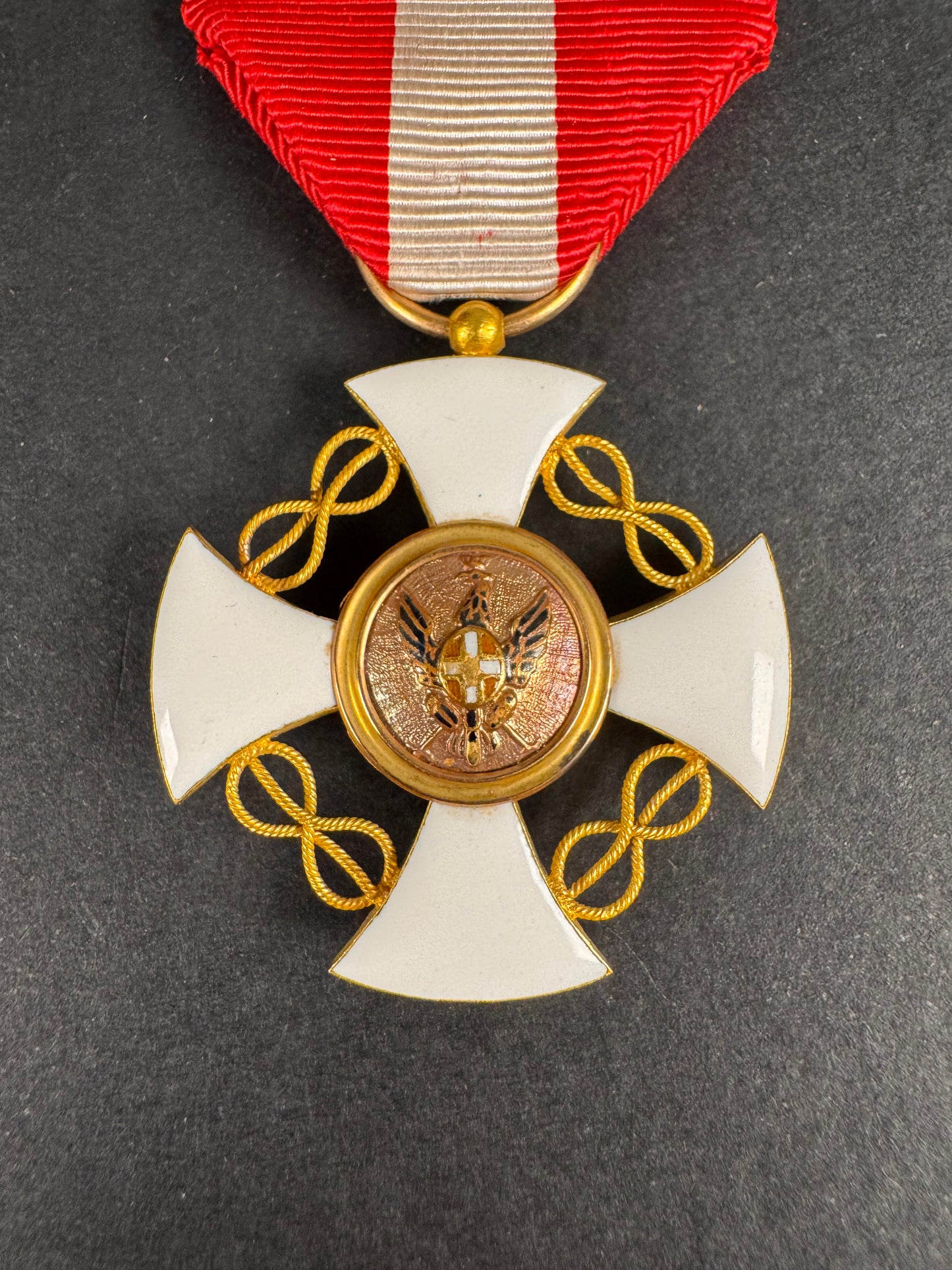 Order of the Crown of Italy Knight's Cross in Gold Medal Award