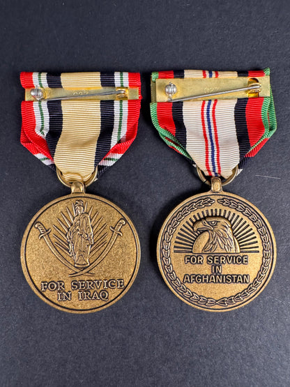 United States Iraq War Campaign Medal & Afghanistan Campaign Medal