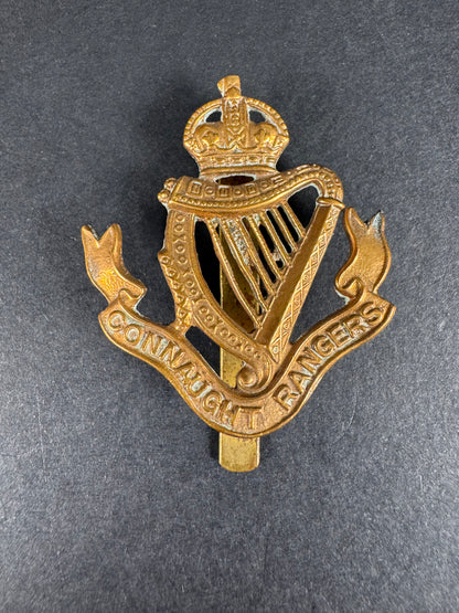Photo 1 of WW1 British Army Connaught Rangers Irish Regiment Cap Badge - collectible militaria item