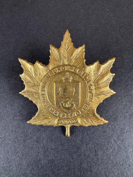 Photo 1 of WW2 Canadian Lunenburg Regiment Cap Badge - collectible militaria item