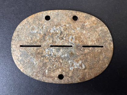 Photo 3 of WW2 German Army Dog tag ID Disc ERS.BAT.3/4 - collectible militaria item